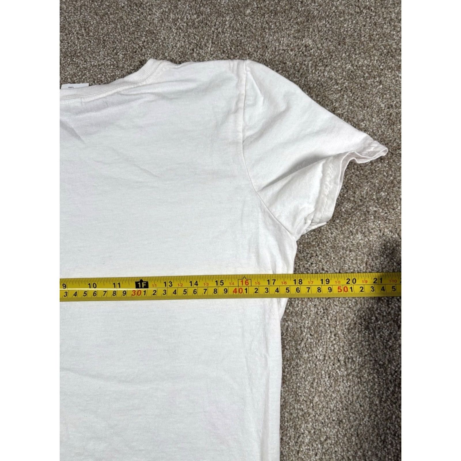 Fruit Of The Loom VINTAGE Fruit of the Loom T-Shirt Womens M White Short Sleeve Crew Neck Graphic Print Funny Farming USA Western Hipster 2000s Size M / US 6-8 / IT 42-44 - 6 Thumbnail