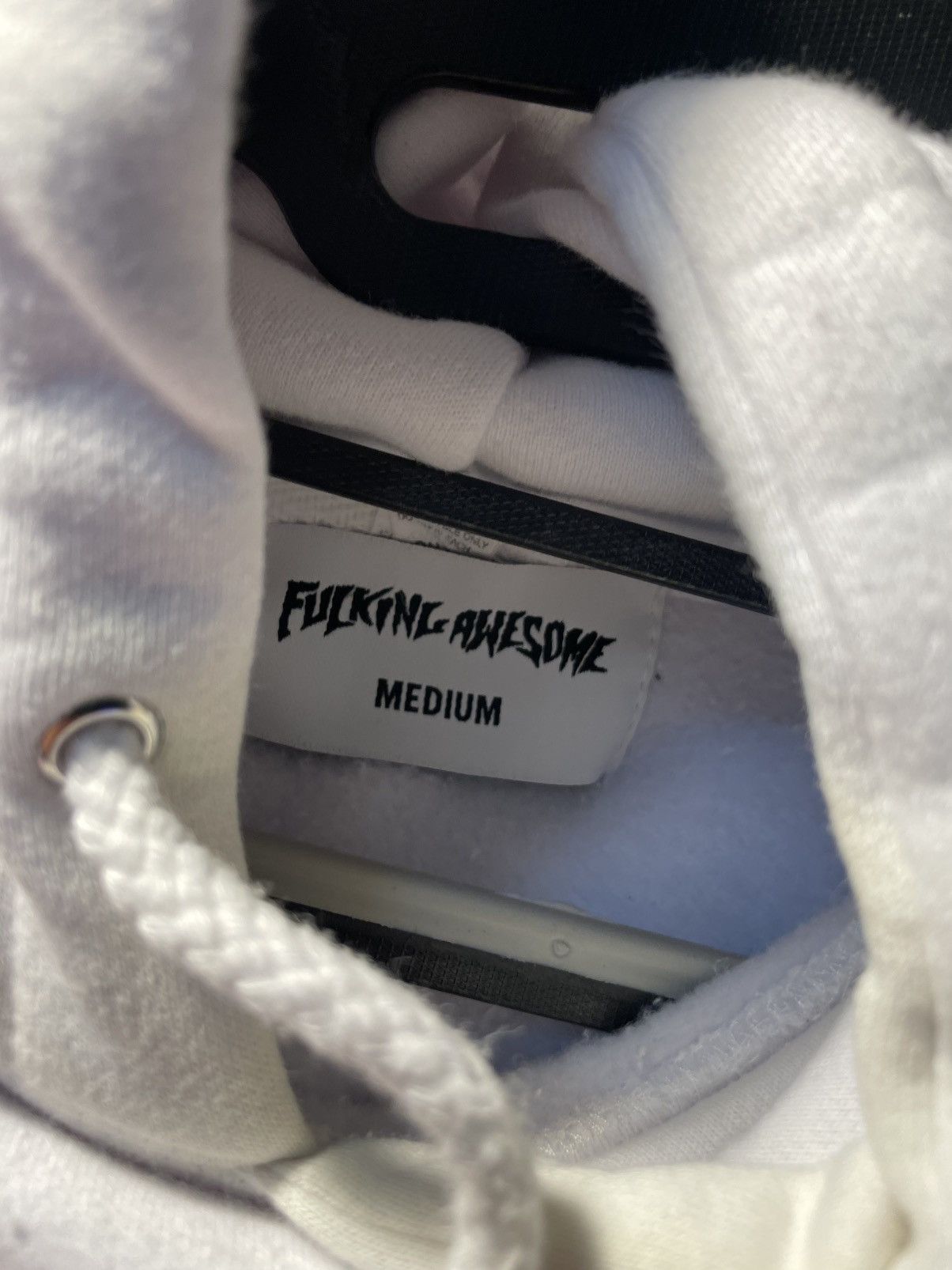 Fucking Awesome fucking awesome logo white hoodie Size US M / EU 48-50 / 2 - 3 Thumbnail