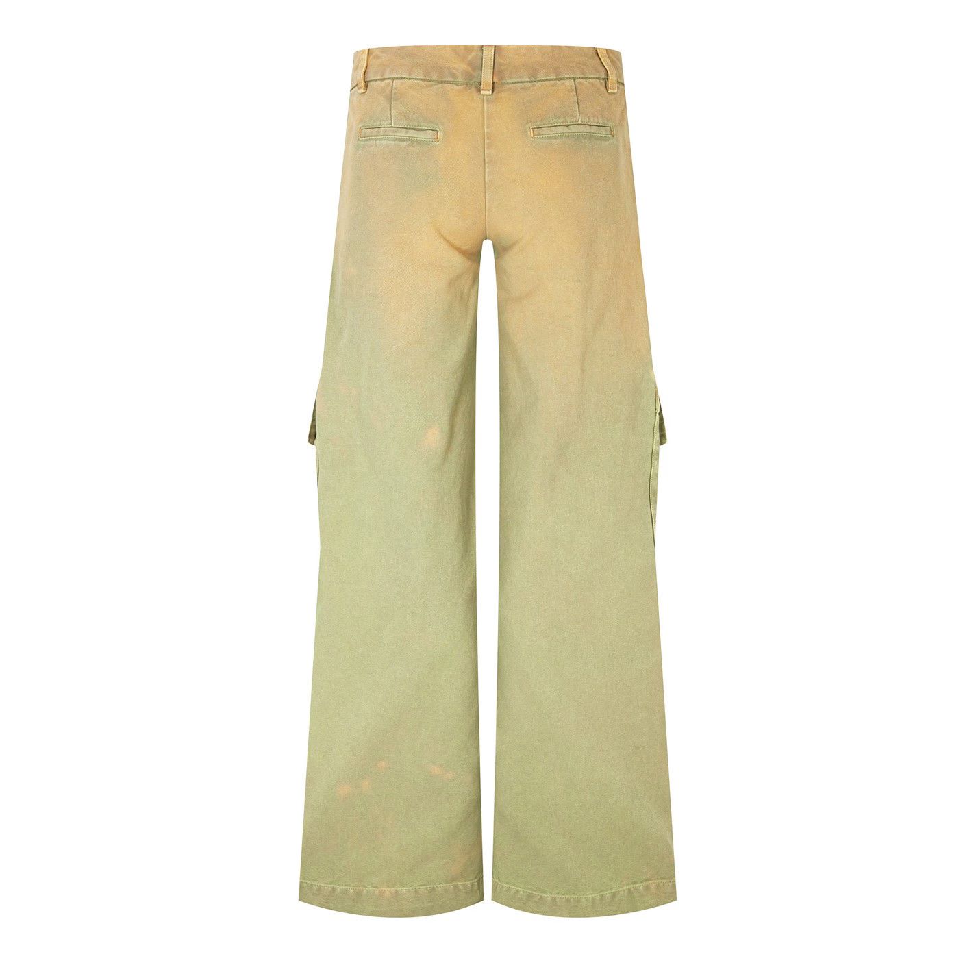 Off-White o1g2r1mq0125 Cargo Jeans in Light Moss Green & Beige Size 40" / US 18 - 2 Thumbnail