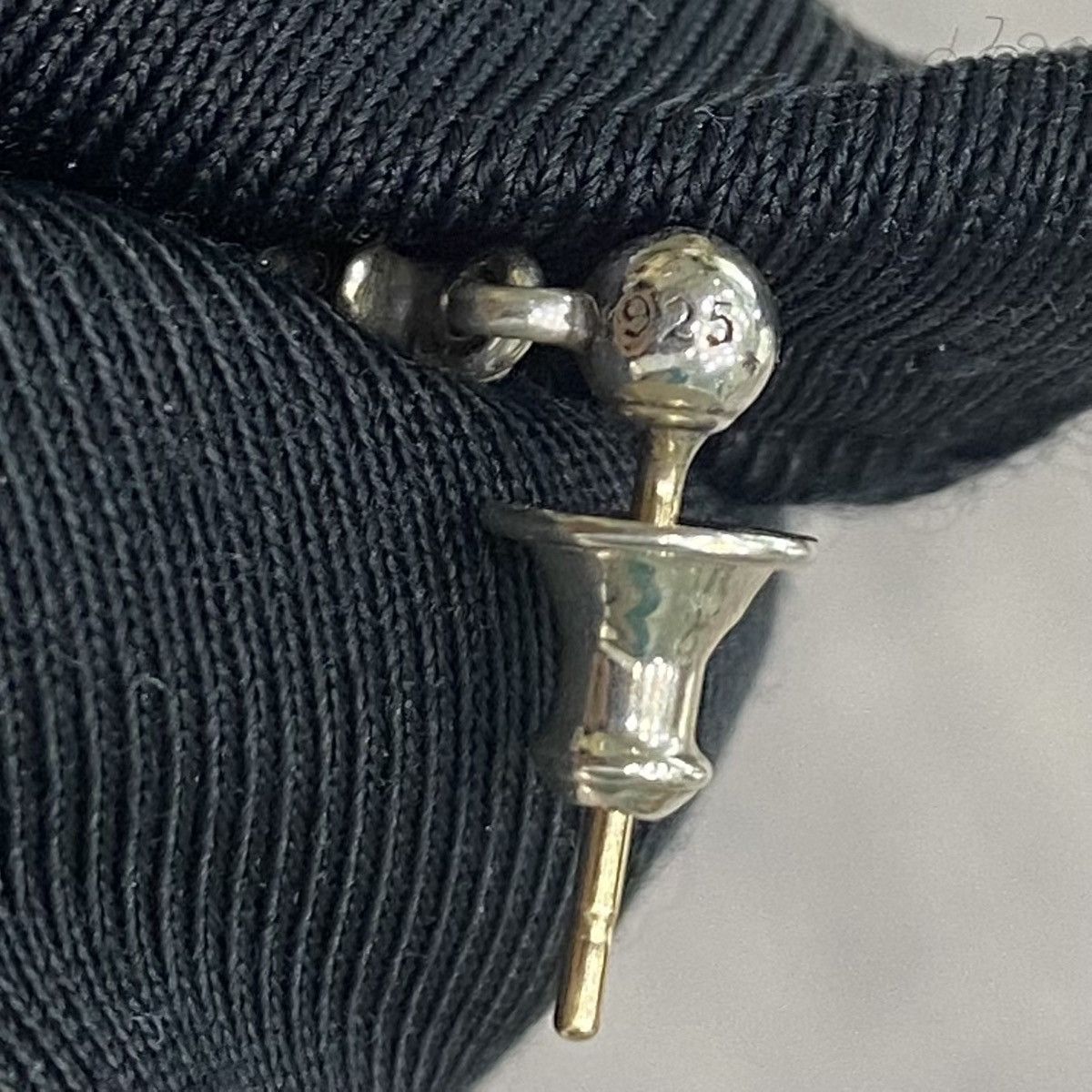 Chrome Hearts Chrome Hearts Tiny E silver earring Size ONE SIZE - 6 Thumbnail