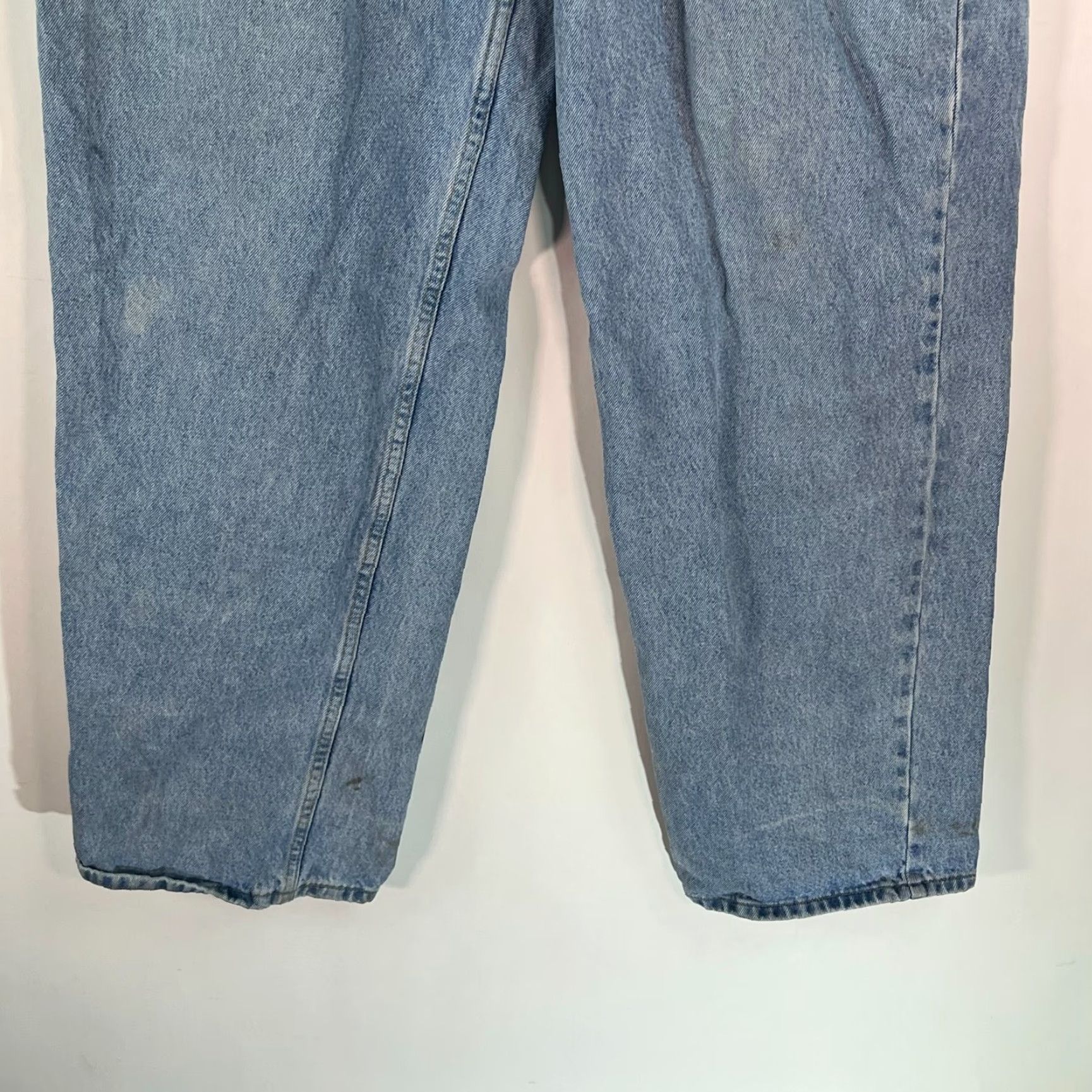 Bugle Boy VINTAGE Bugle Boy Jeans Distressed 7MM 38x34 Blue 100% Cotton Relaxed Straight Mens Size US 38 / EU 54 - 4 Thumbnail