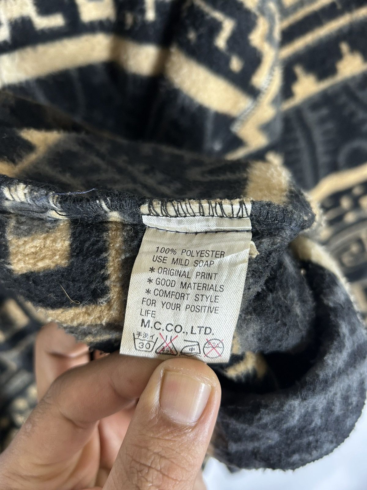 Japanese Brand ⚡️Vintage Toxic Tapestry Fleece Half Zipper Sweatshirt Size US L / EU 52-54 / 3 - 10 Thumbnail