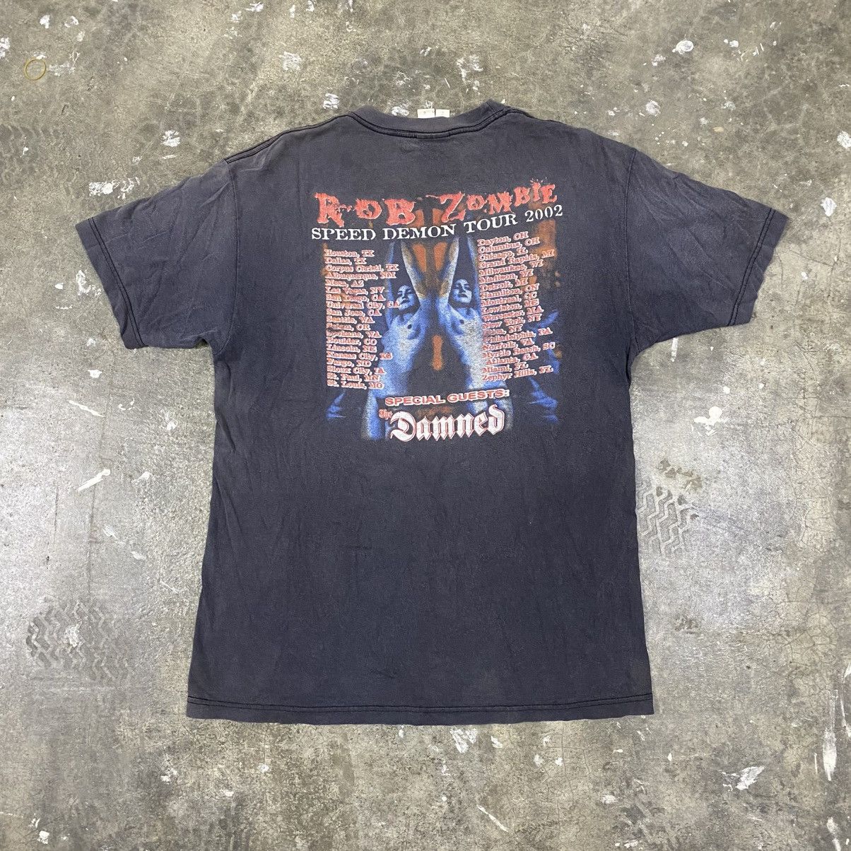 Band Tees Vintage 2002 Rob Zombie Promo Tour Tee Sun Faded Metal Movie Size US L / EU 52-54 / 3 - 4 Thumbnail