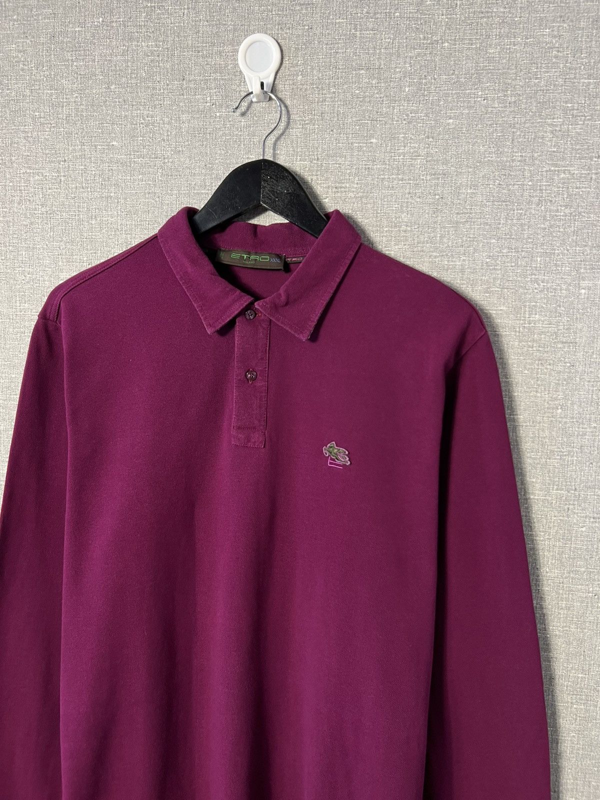 Etro Etro Milano Luxury Cotton Polo Long Sleeve Collared Tee Size US XL / EU 56 / 4 - 2 Thumbnail