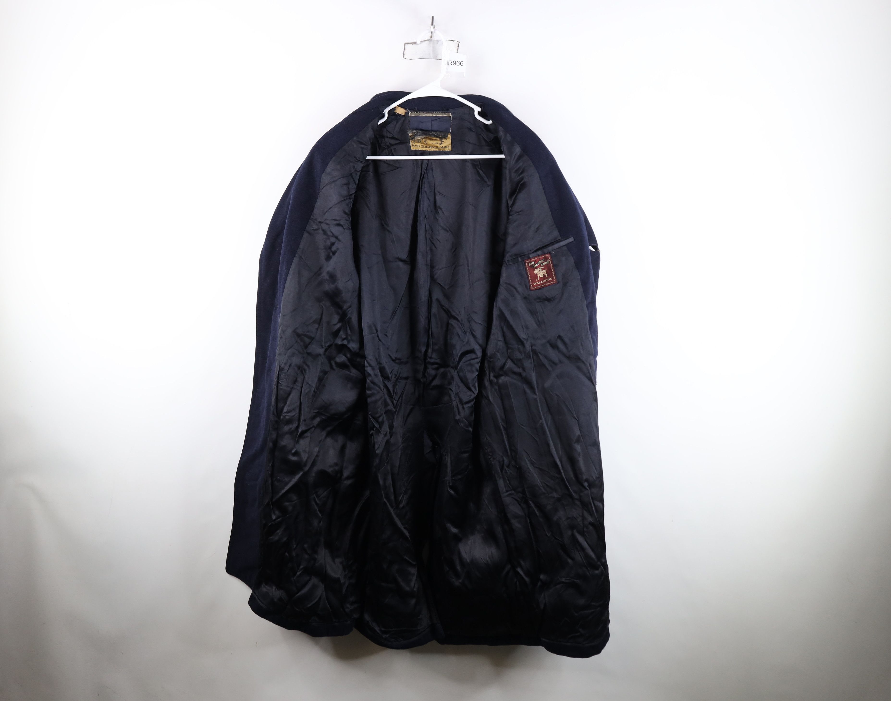 Vintage Vintage 50s 60s Streetwear Velour Wool Overcoat Jacket Blue Size US XL / EU 56 / 4 - 10 Thumbnail