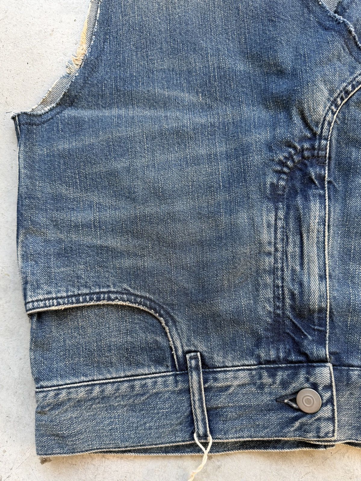 Maison Margiela AW16 Maison Margiela Reconstructed Upside-Down Jean Vest Size US M / EU 48-50 / 2 - 2 Thumbnail