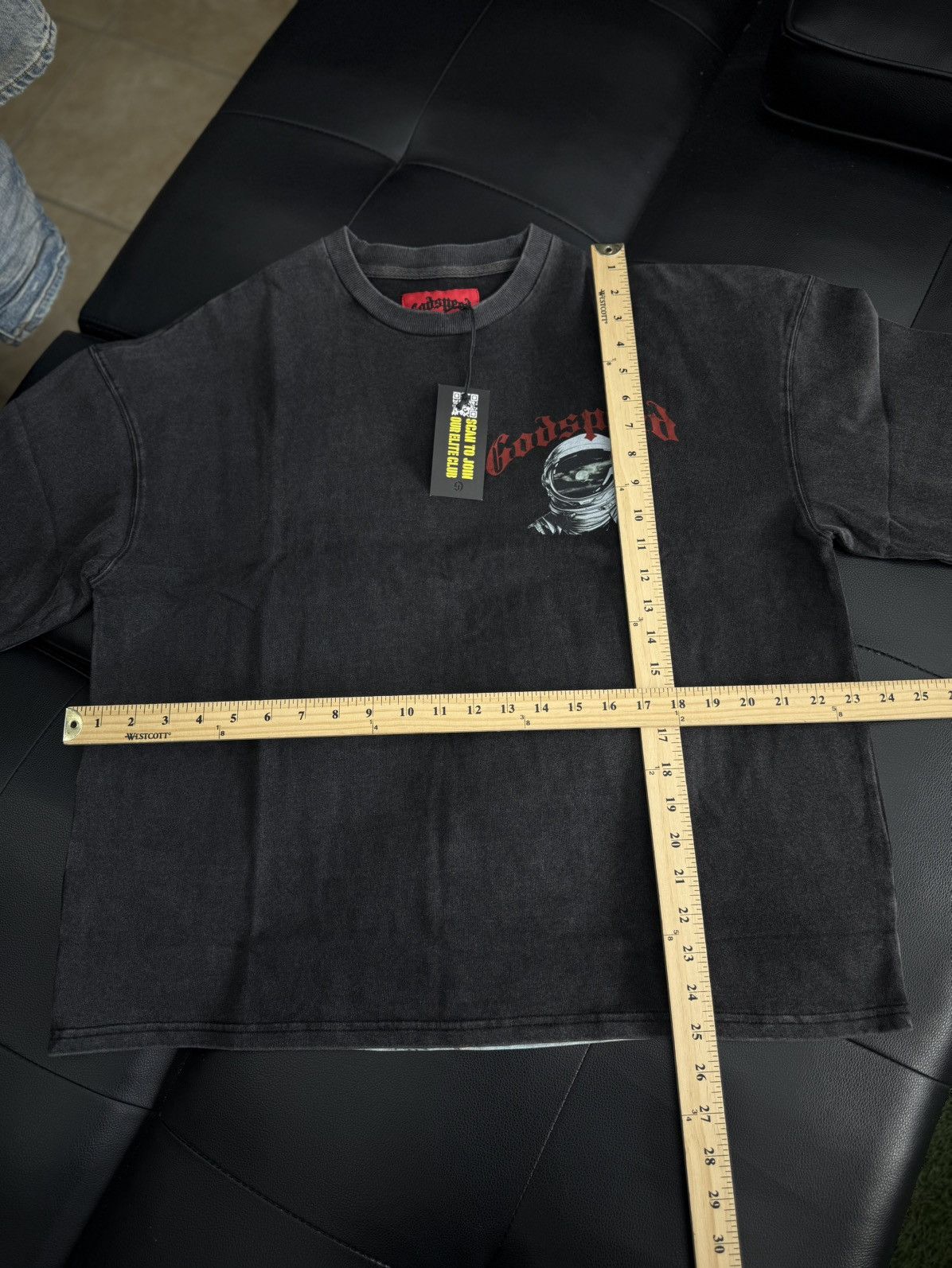 Godspeed Godspeed Moon Astronaut L/S Tee Shirt Size Large (NEW) Size US L / EU 52-54 / 3 - 7 Thumbnail