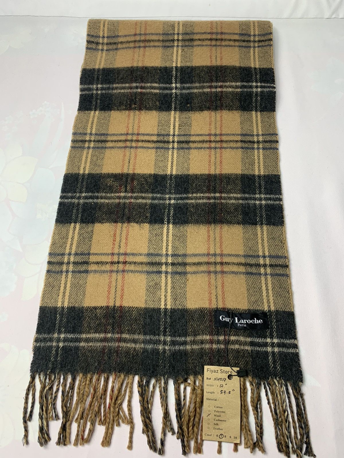 Vintage Guy Laroche Scarf / Muffler / Neckwear Size ONE SIZE - 2 Thumbnail