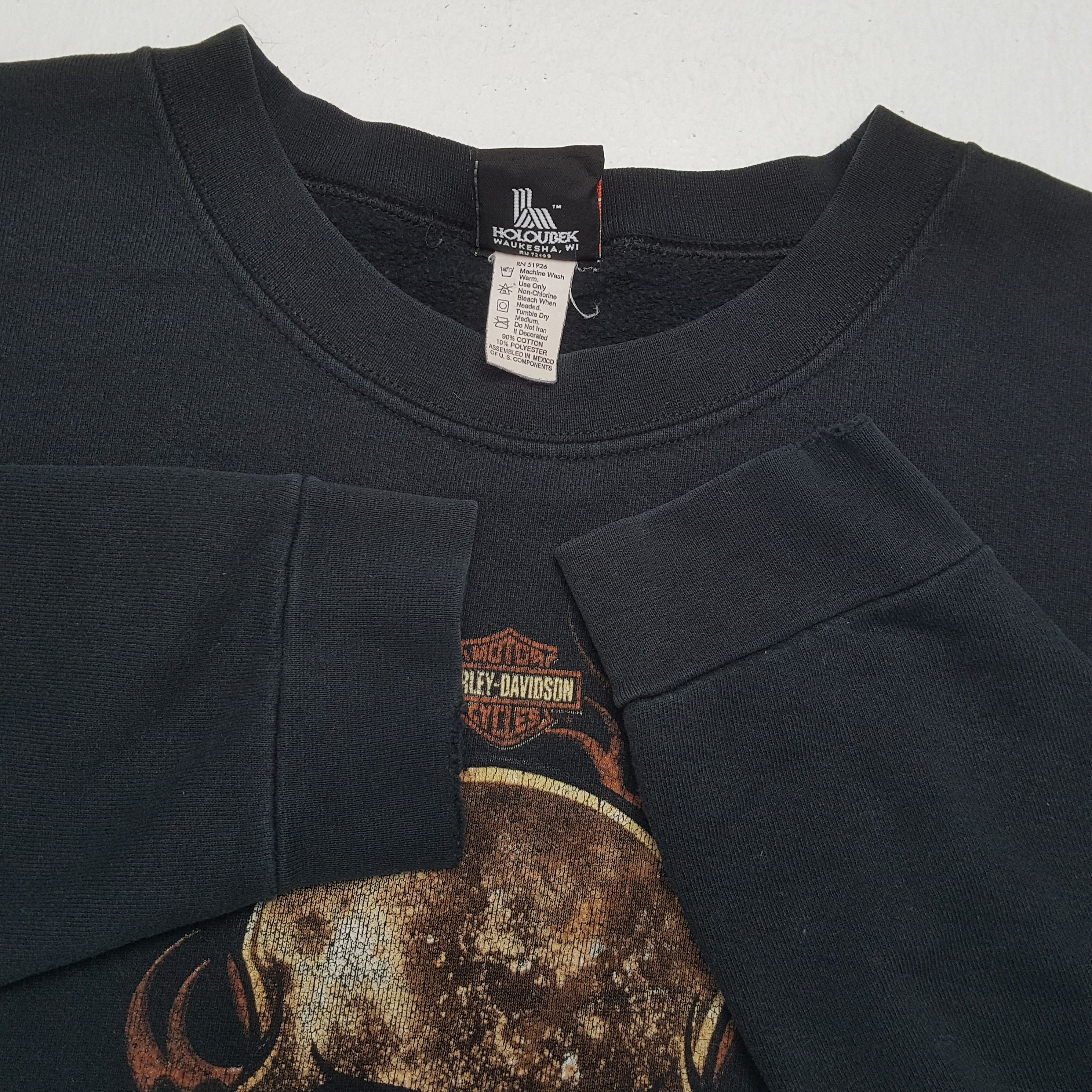 Harley Davidson × Vintage Vintage HARLEY DAVIDSON American Motorcycle Brand Sweatshirt Size US XL / EU 56 / 4 - 11 Thumbnail