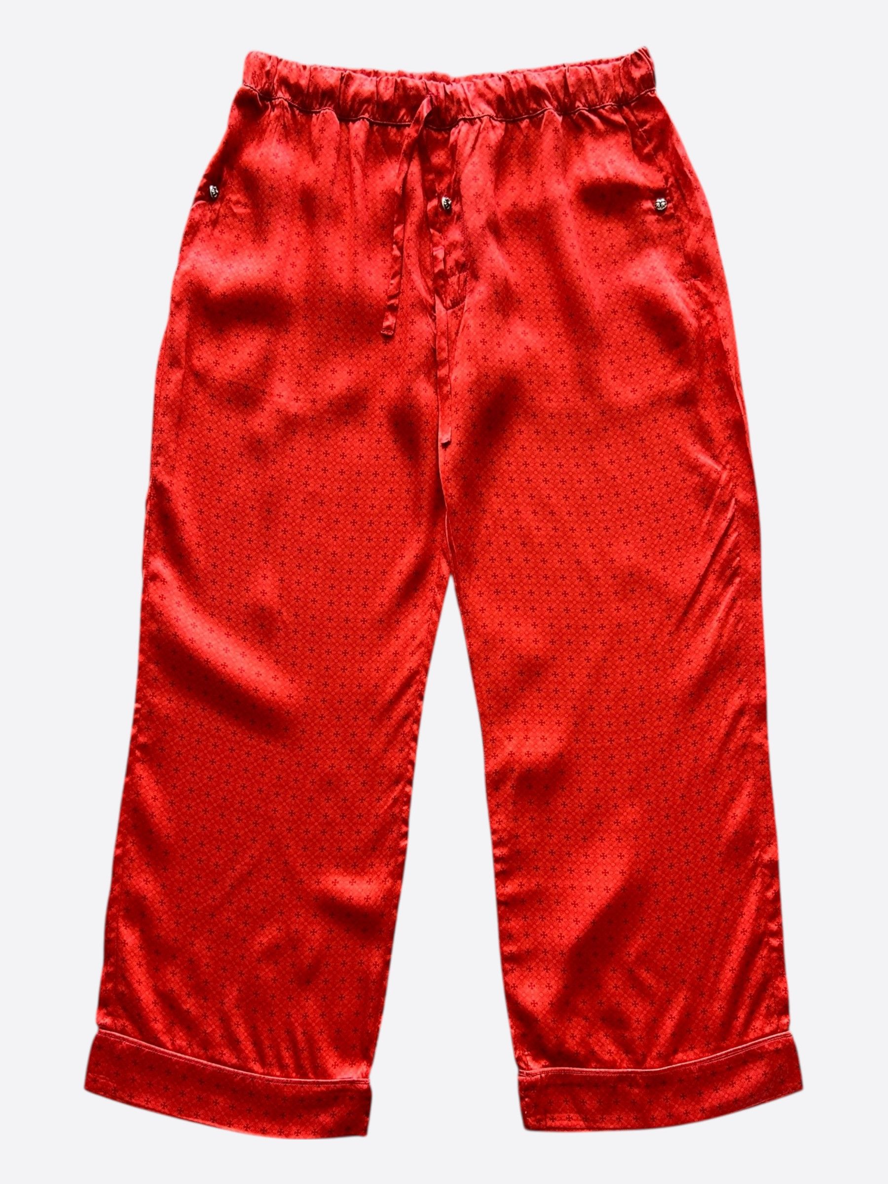 Chrome Hearts Chrome Hearts Red Cross Jacquard Silk Pajama Set Size US L / EU 52-54 / 3 - 5 Thumbnail
