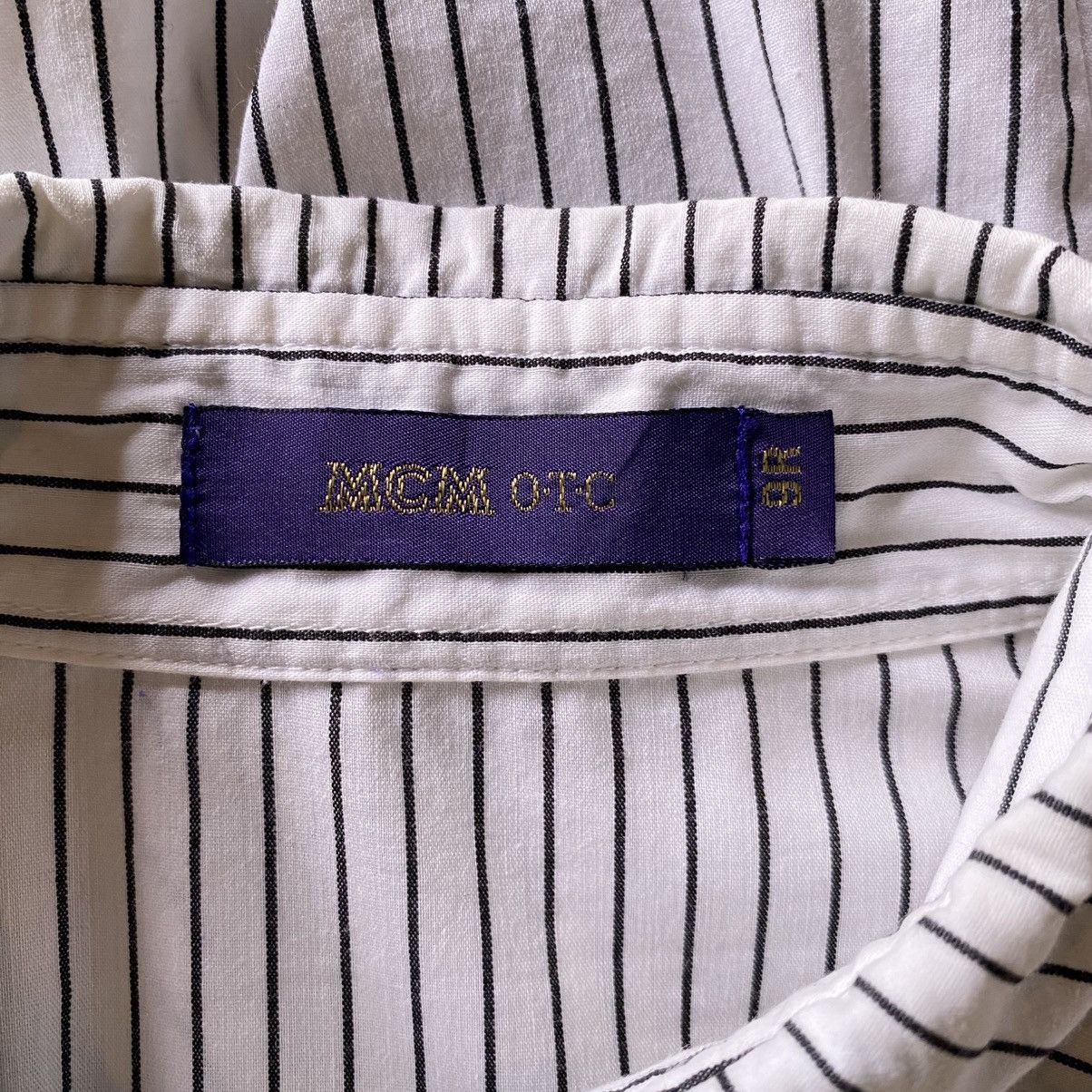 MCM MCM White Black Stripe Shirt Size M / US 6-8 / IT 42-44 - 10 Thumbnail