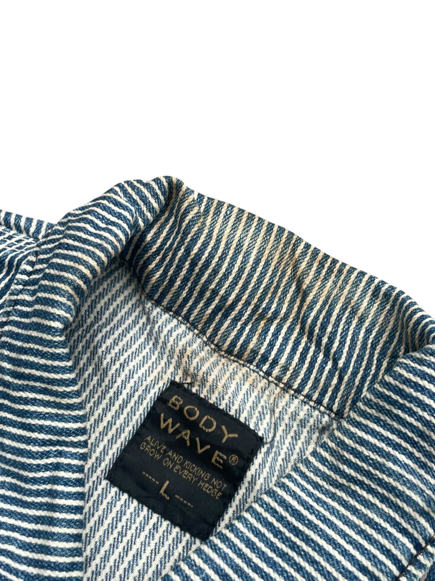 Japanese Brand Body Wave Hickory Stripes Chore Jacket Size US XL / EU 56 / 4 - 4 Thumbnail