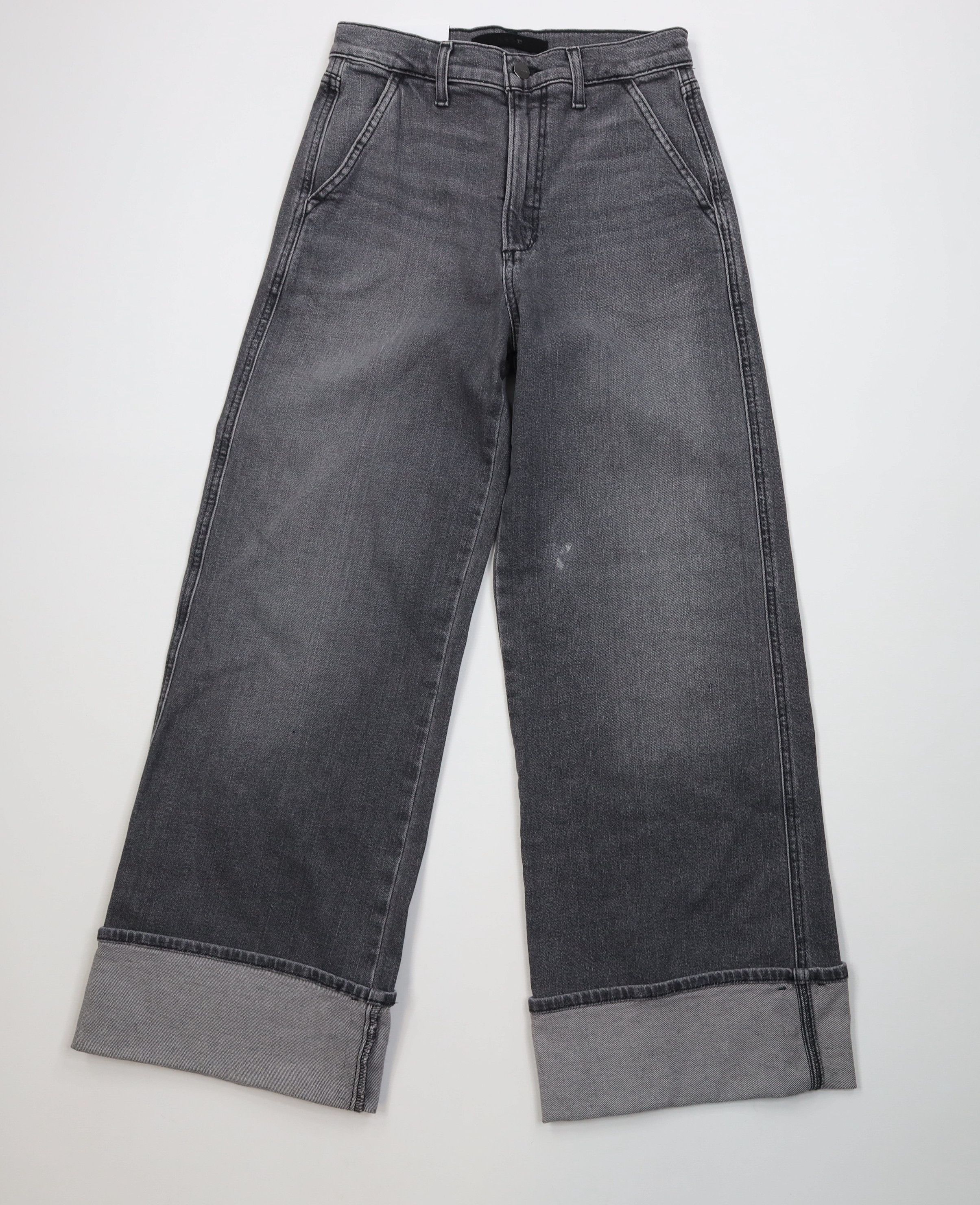 Vintage New Joes Jeans The Trixie Wide Leg Denim Jeans Gray Stretch Size 27" / US 4 / IT 40 - 1 Thumbnail