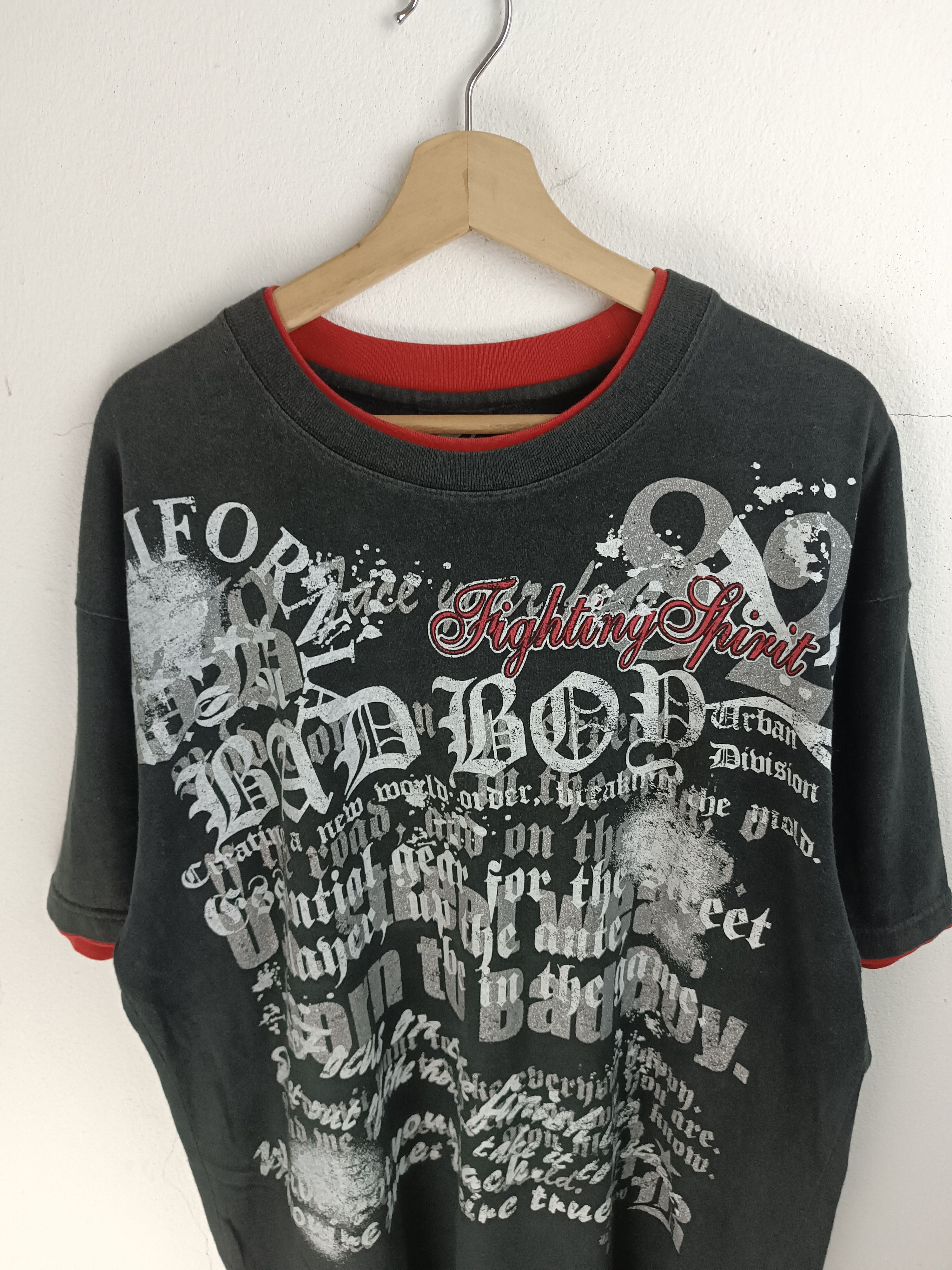If Six Was Nine VINTAGE Y2K BAD BOY DOUBLE LAYER GOTHIC POEM PUNK VKEI KMIRI Size US XL / EU 56 / 4 - 9 Thumbnail