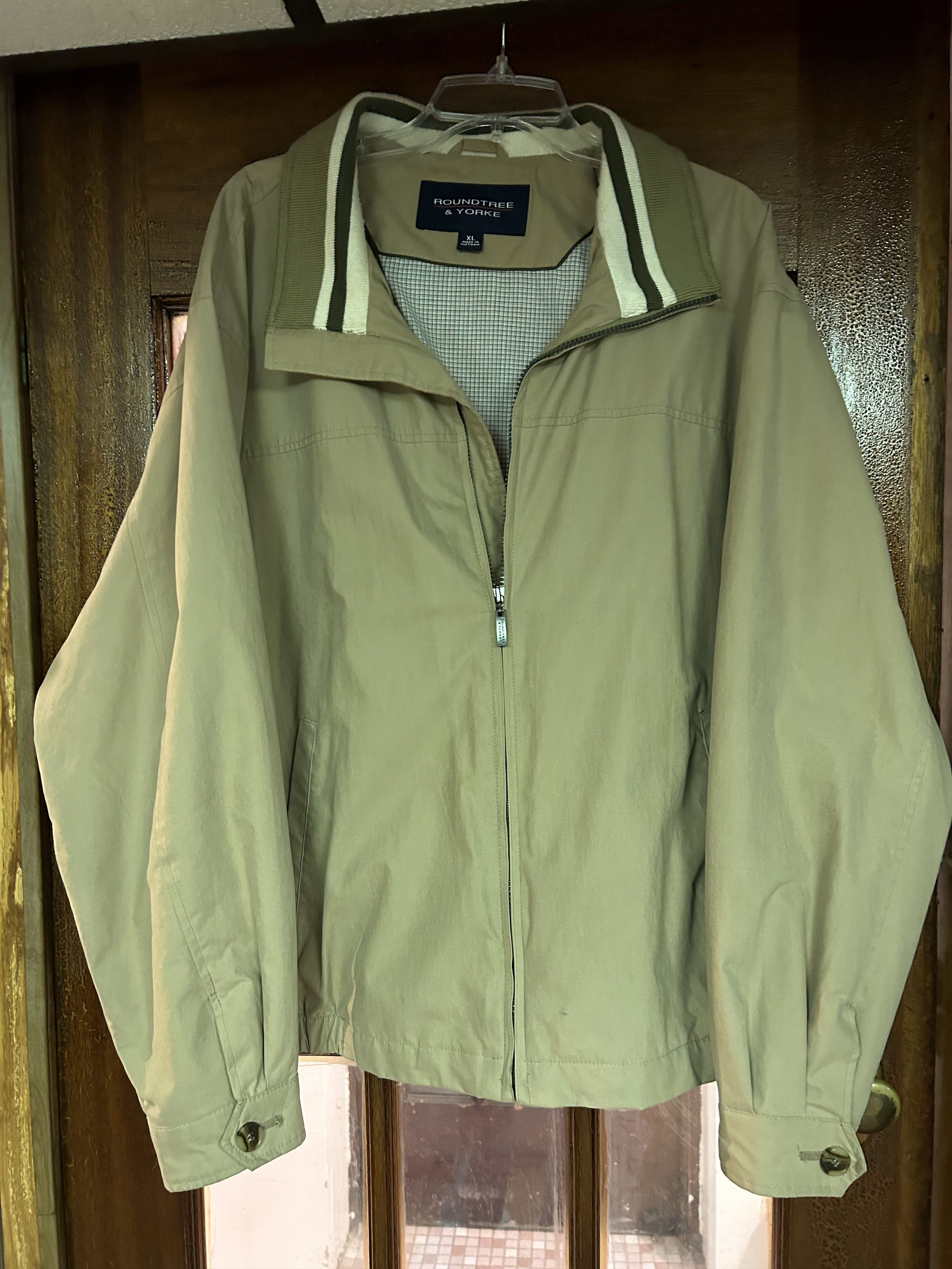 Roundtree & Yorke Roundtree & Yorke Men’s Jacket XL Beige Elastic Hem Check Size US XL / EU 56 / 4 - 10 Thumbnail