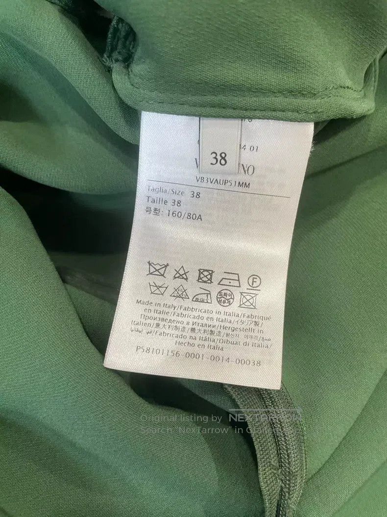 Valentino Valentino Silk dress green cape Size S / US 4 / IT 40 - 5 Thumbnail