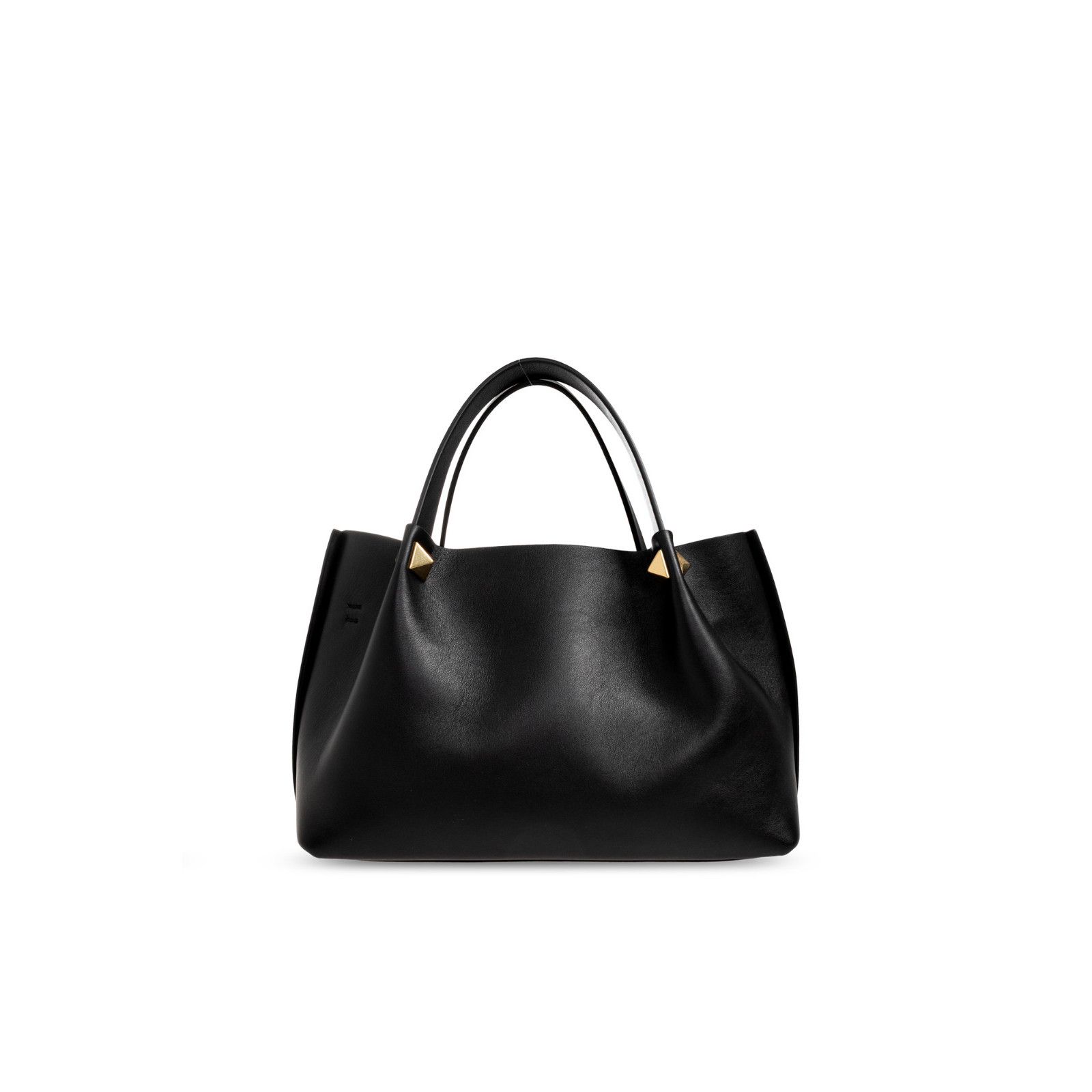 Valentino VALENTINO GARAVANI Black Leather Shopping Bag New & Authenti Size ONE SIZE - 2 Thumbnail