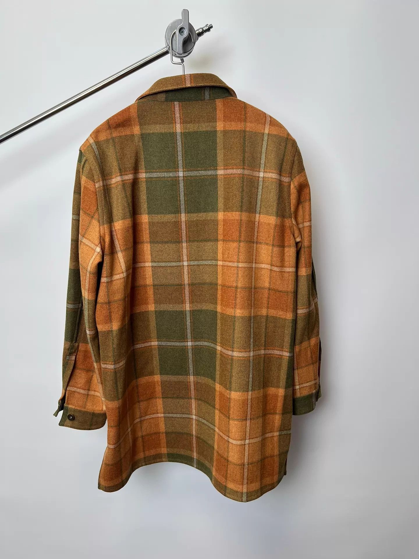 Loewe Loewe Color Check Leather Patch Logo Shirt Orange Size S / US 4 / IT 40 - 6 Thumbnail