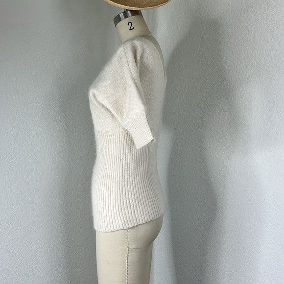 Armani Exchange A/X Armani Exchange Angora V Neck Sweater Batwing Dolman Rib Size S / US 4 / IT 40 - 4 Thumbnail