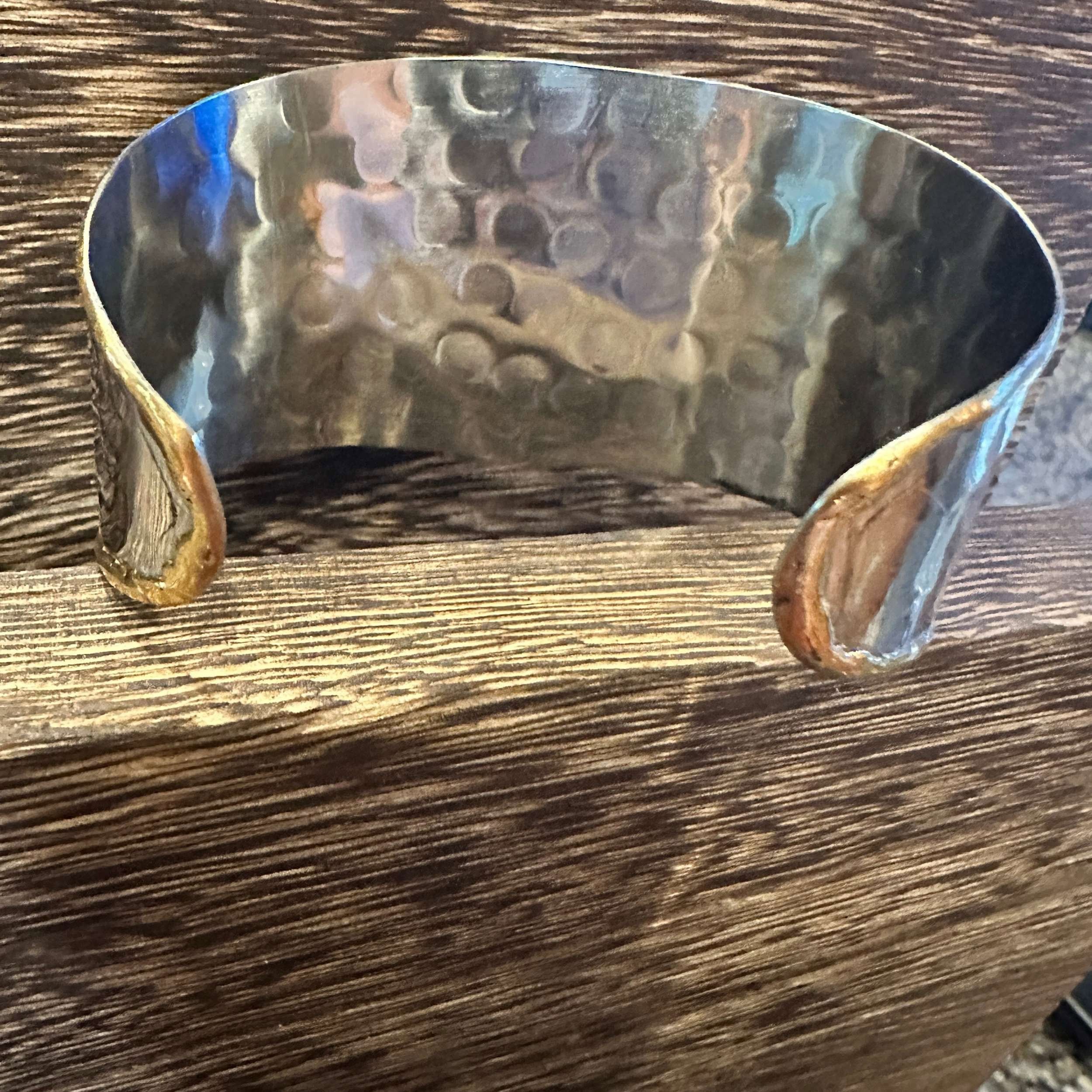 Other Artisan-Made Adjustable Black Onyx and Mixed Metals Cuff Bra Size ONE SIZE - 4 Thumbnail