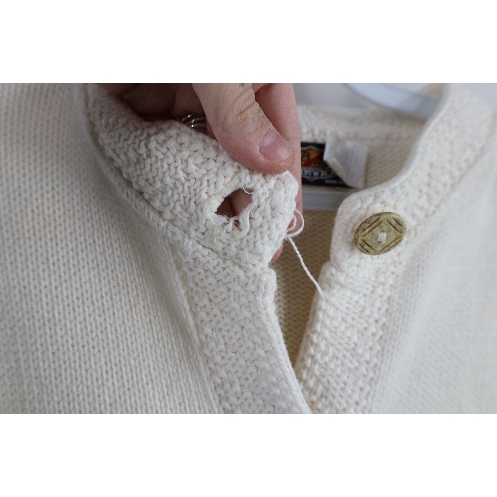 Vintage Vintage 90s Streetwear Sailing Knit Cardigan Sweater Size XL / US 12-14 / IT 48-50 - 9 Thumbnail