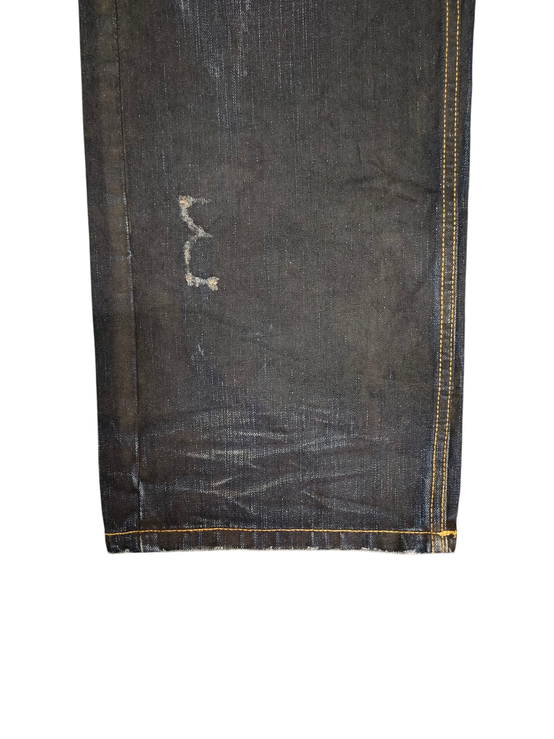 Number (N)ine × Undercover Vintage Boarder Japan Waxed Clawmark Distress Jeans Size US 34 / EU 50 - 6 Thumbnail