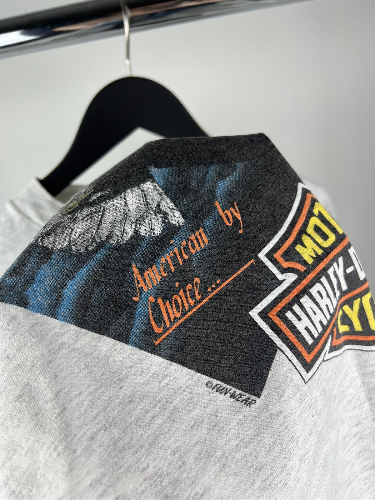 Harley Davidson Harley Davidson Single Stitch Boxy XL Rare Tshirt 3D Thunder Size US XL / EU 56 / 4 - 3 Thumbnail