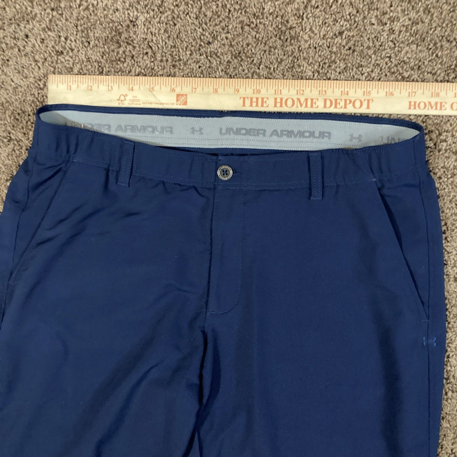 Under Armour Under Armour Men’s Navy Blue Golf Casual 38 Pants Size 38/36 Size US 38 / EU 54 - 3 Thumbnail