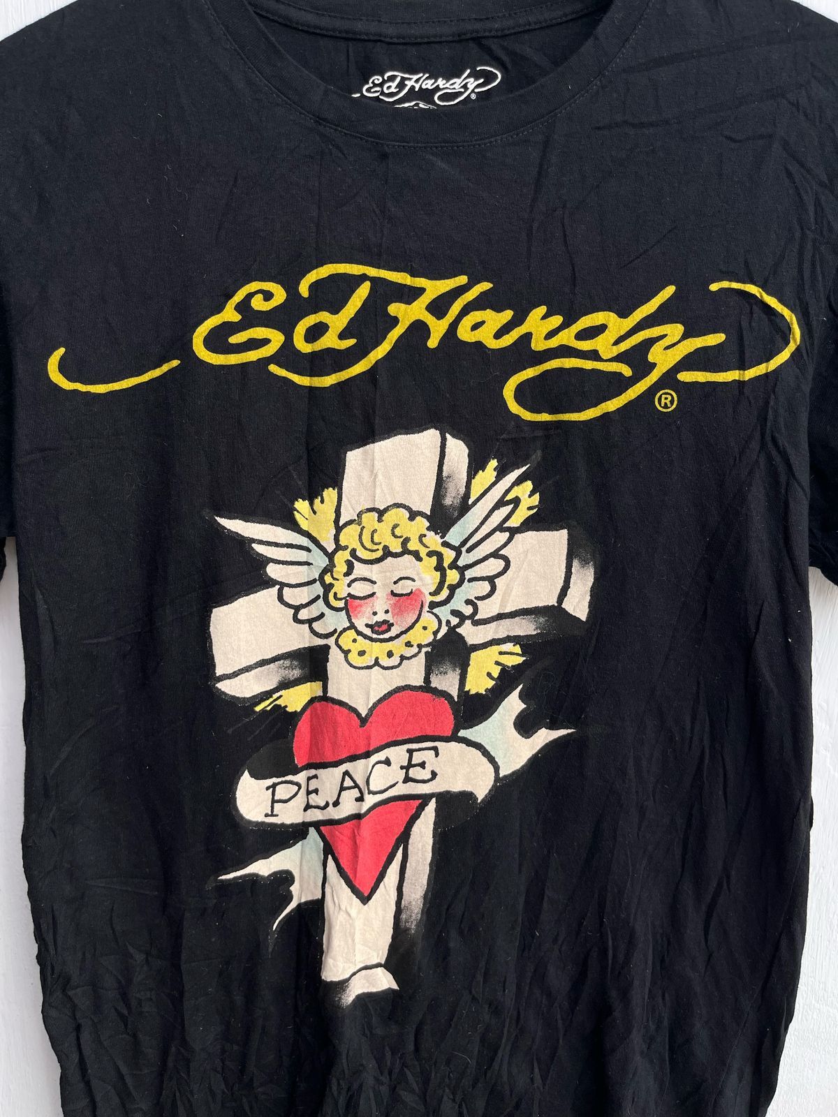 Ed Hardy ED HARDY PEACE CROSS TEE Y2K Size US S / EU 44-46 / 1 - 4 Thumbnail