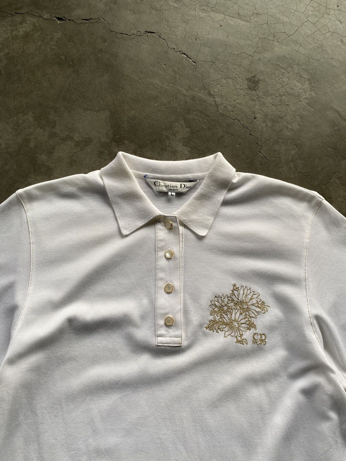 Christian Dior Monsieur Christian Dior Sport Gold Embroidery Polo Shirt Size L / US 10 / IT 46 - 2 Thumbnail