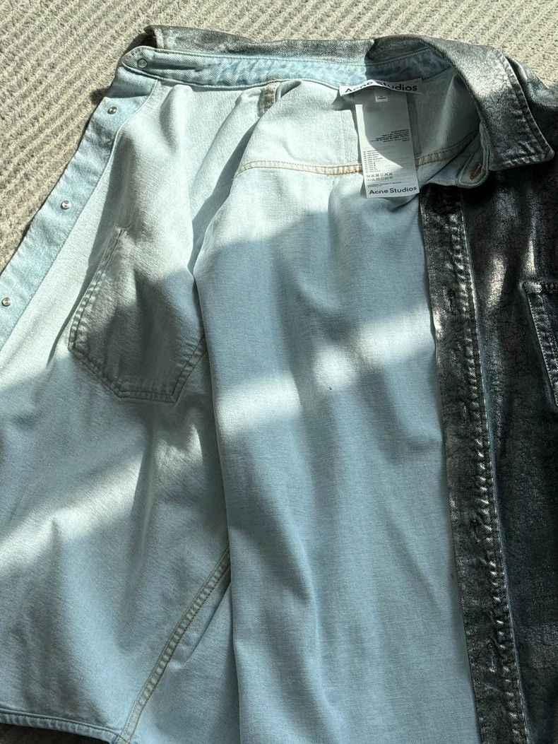 Acne Studios acne studios Silver coated denim jacket 2504-Nextarrow Size US S / EU 44-46 / 1 - 3 Thumbnail