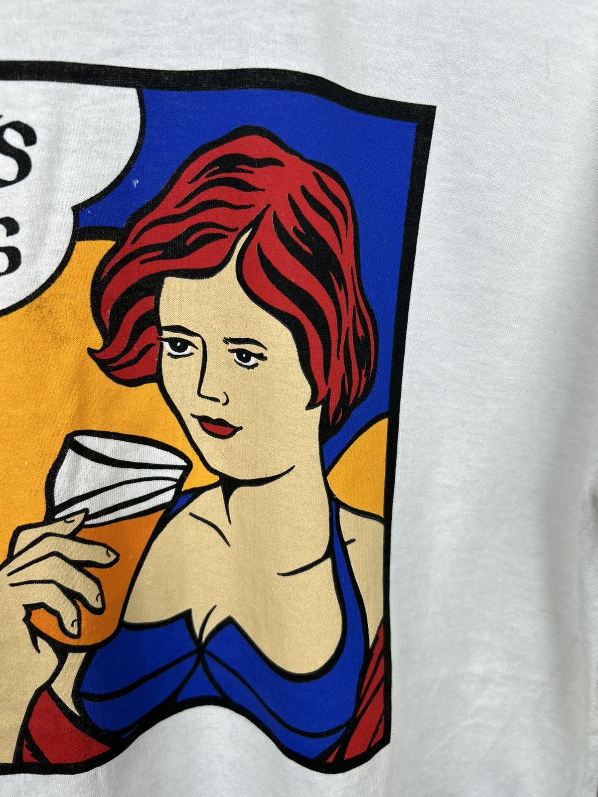 Vintage Vintage 90s Boddingtons bitter single stitch white t-shirt Size US XL / EU 56 / 4 - 10 Thumbnail