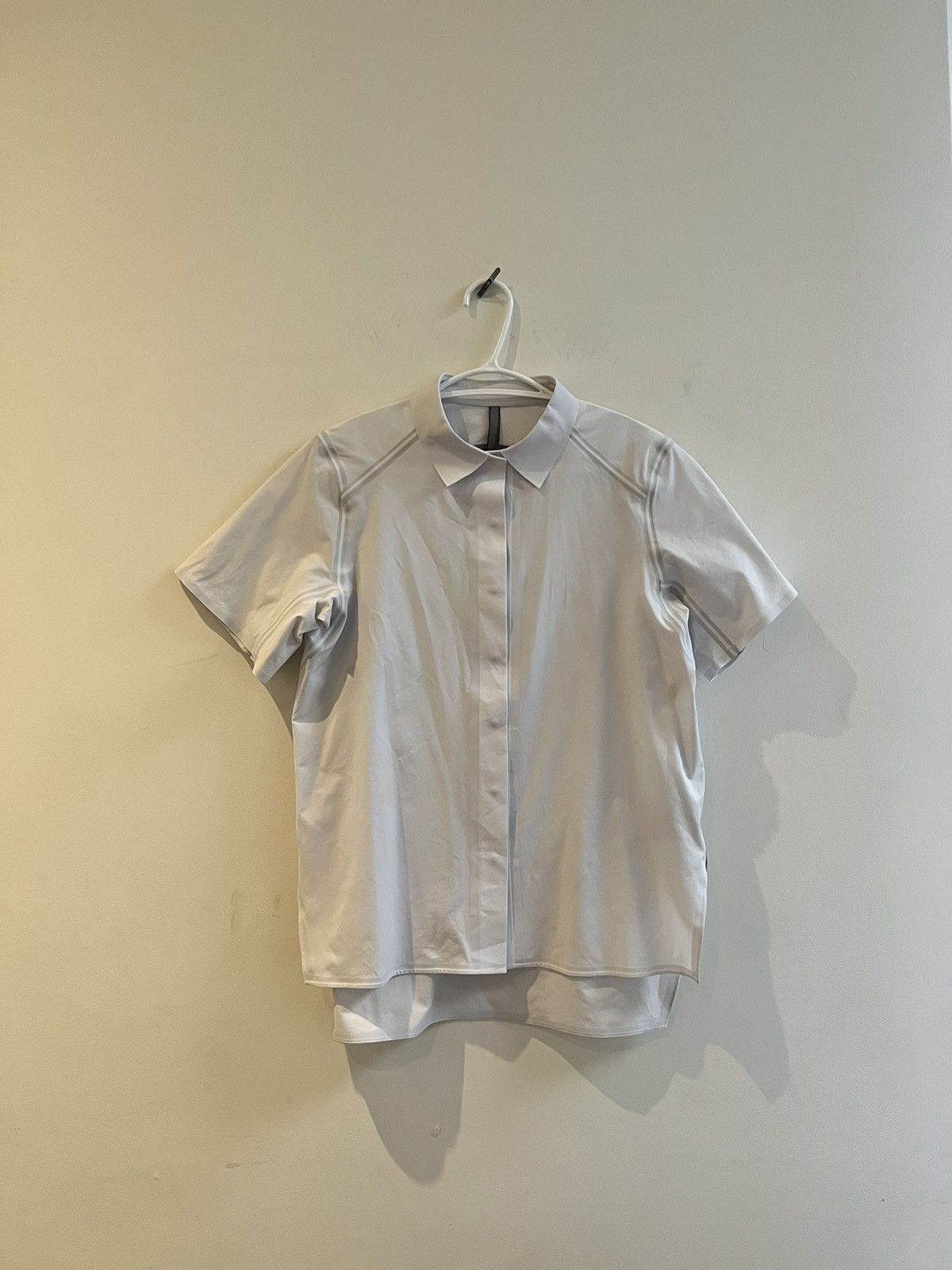 image of Arcteryx Veilance Button Up Short Sleeve in White, Men's (Size XS)