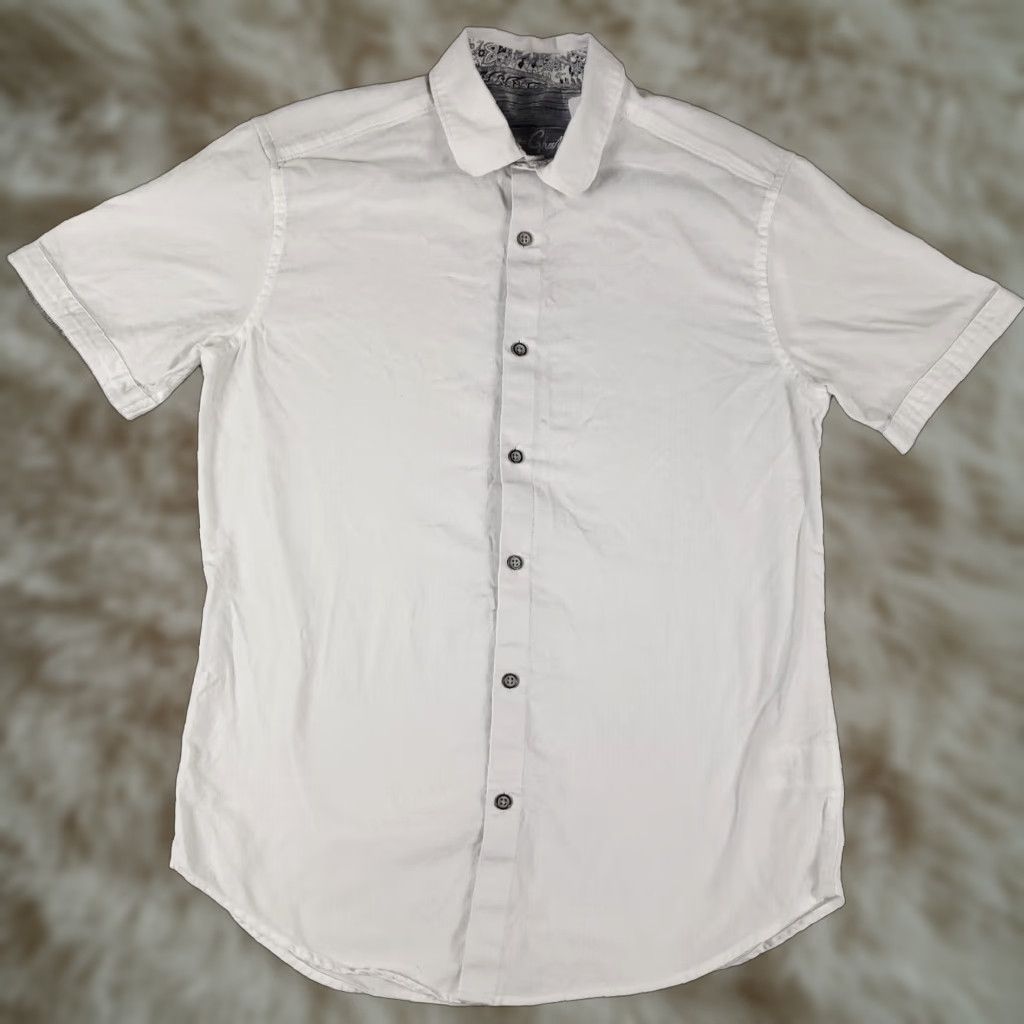 Robert Graham VINTAGE Robert Graham Shirt Men Small White Casual Button Up Short Sleeve Modern Classic Size US S / EU 44-46 / 1 - 1 Thumbnail