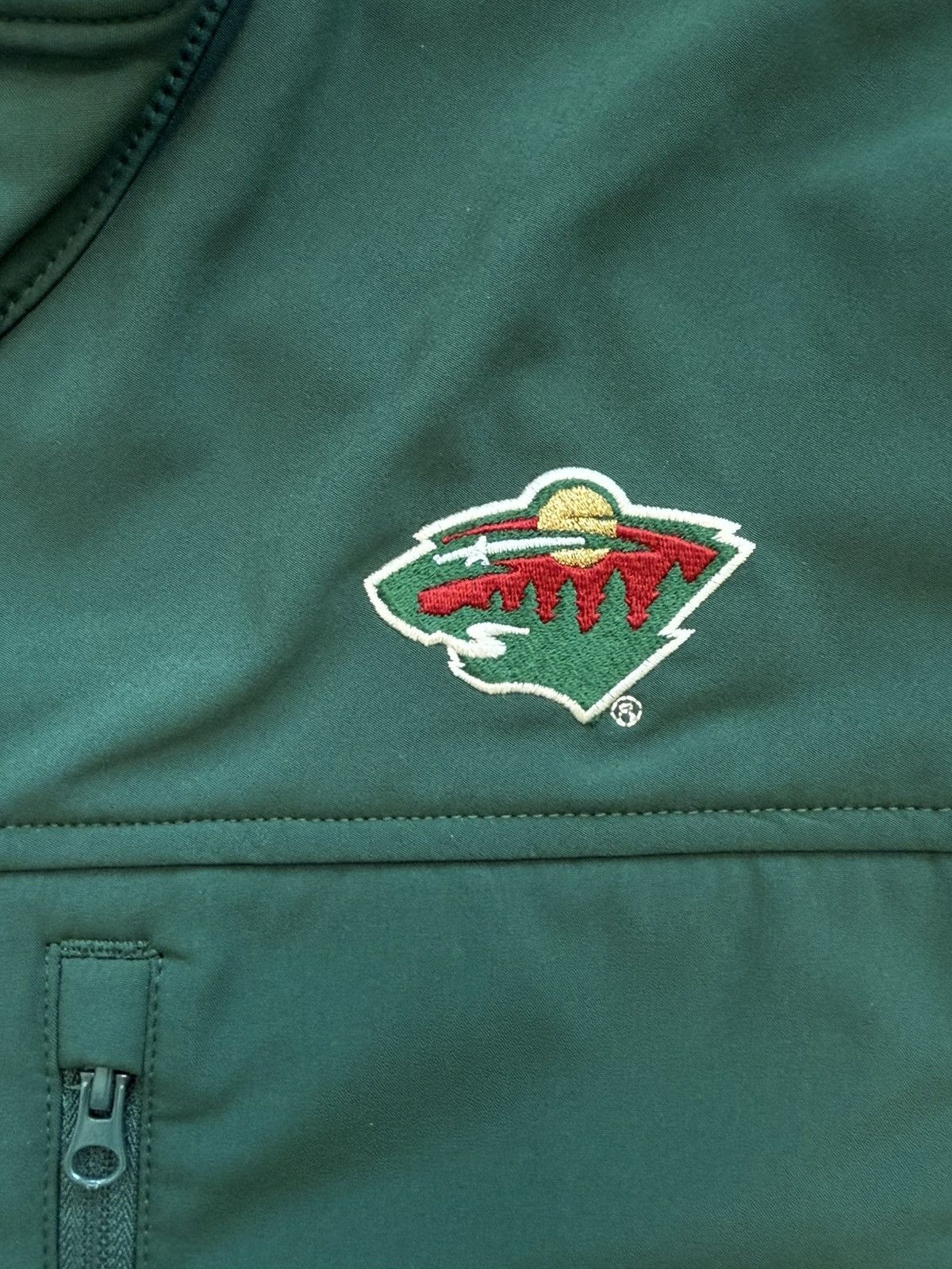 NHL Vintage Lee Sport Minnesota Wild Zip Up Jacket Size US L / EU 52-54 / 3 - 2 Thumbnail
