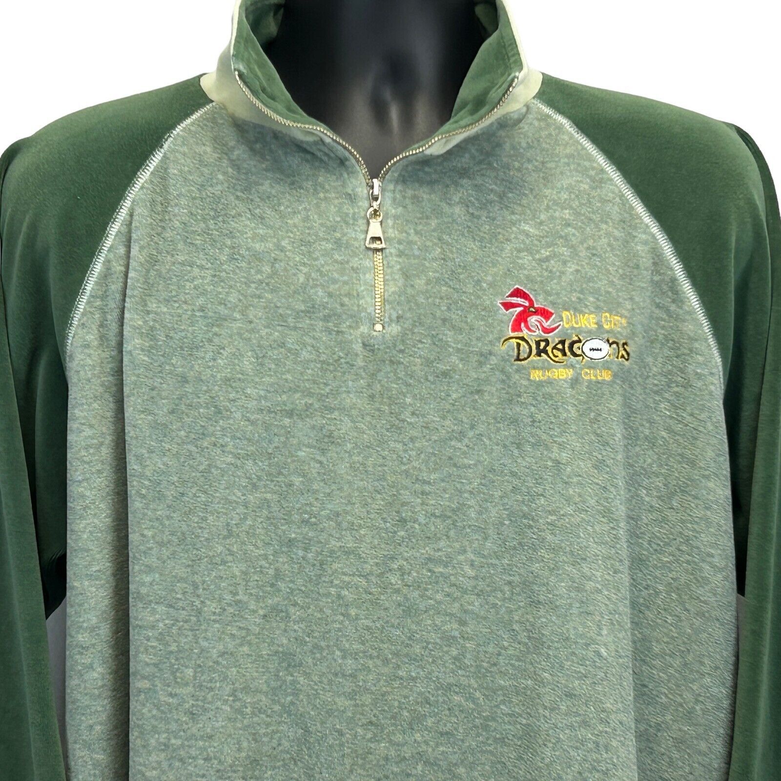 Vintage Vintage 90s Duke City Dragons Rugby Club Sweater XL X-Large Size US XL / EU 56 / 4 - 1 Thumbnail