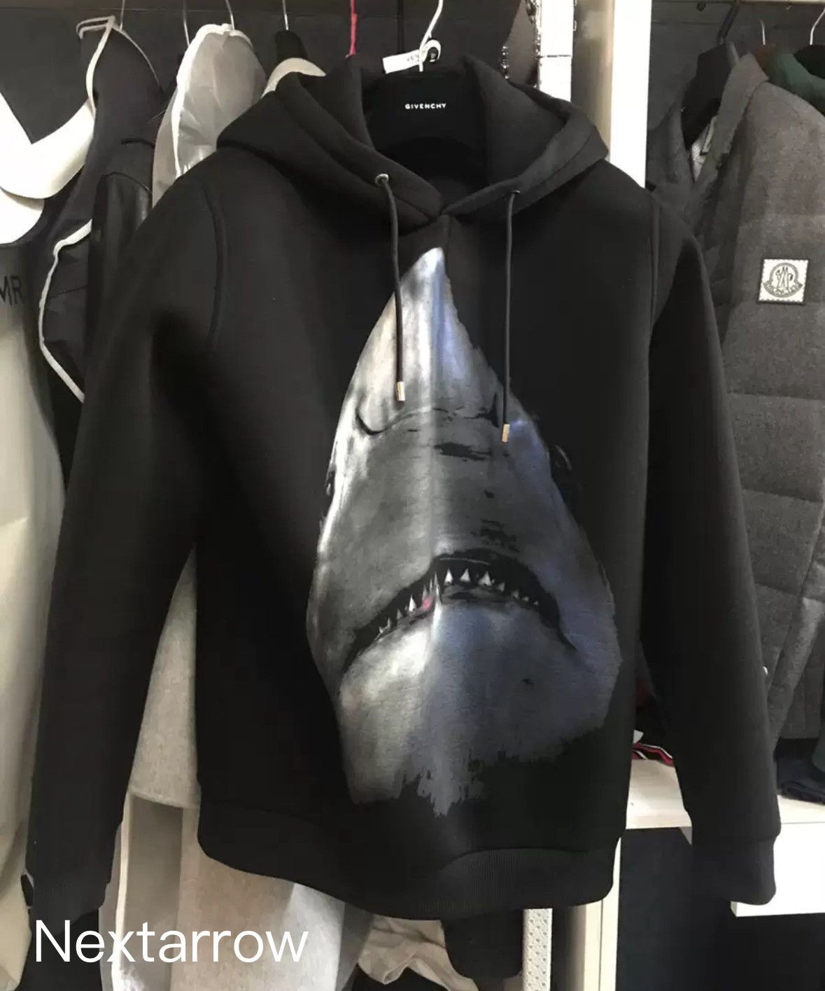 Givenchy Givenchy Space Cotton Shark Hoodie2410 Nextarrow Grailed
