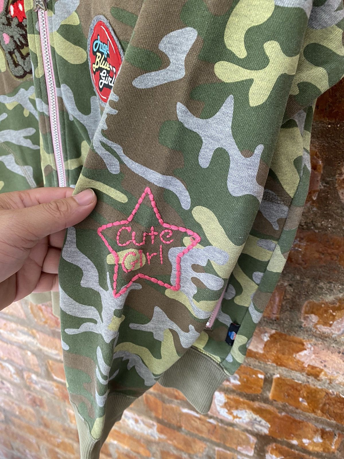 Angel Blue 2000s Angle Blue Camo Fur removable hoodie hysteric Size M / US 6-8 / IT 42-44 - 9 Thumbnail