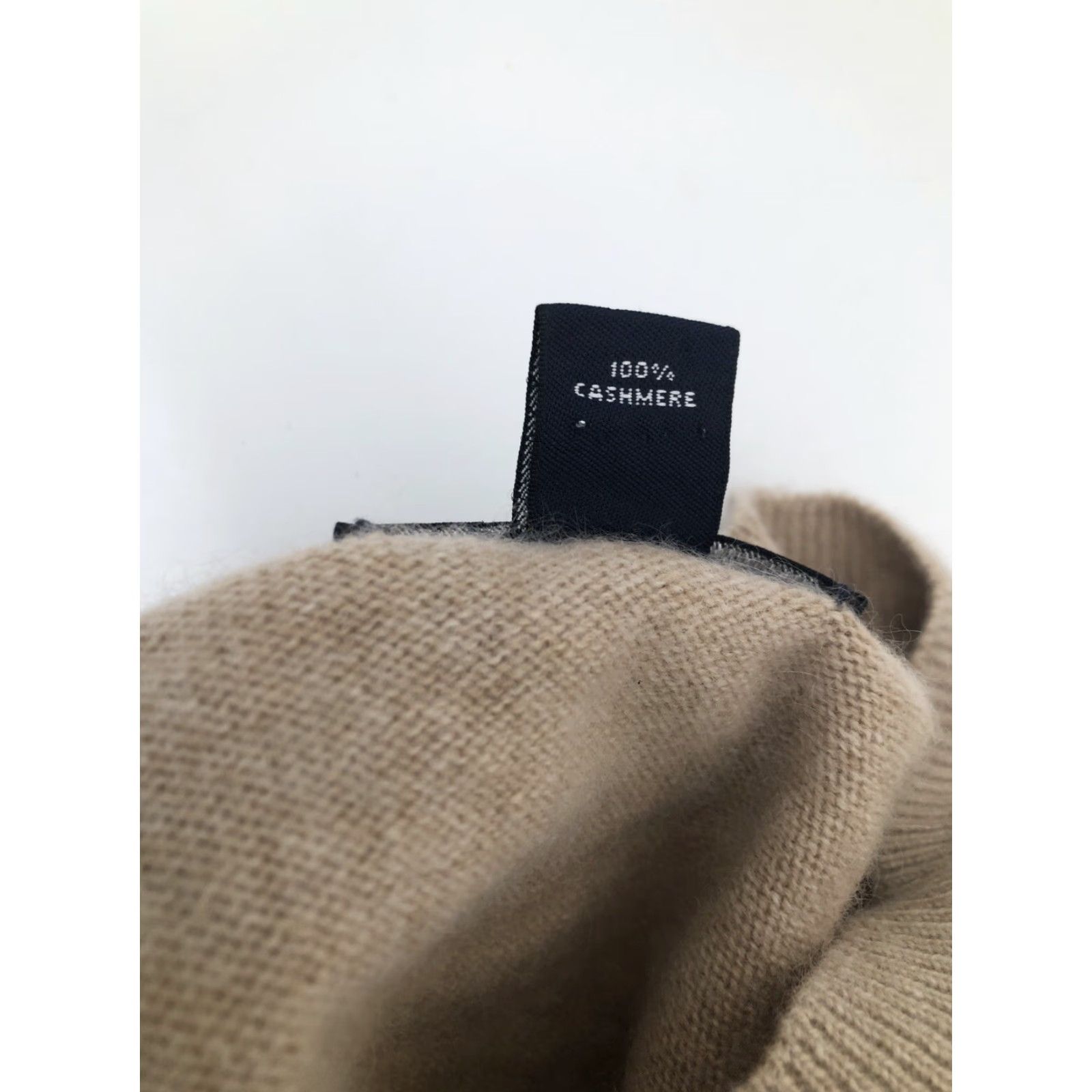 Lands' End Lands' End / Cashmere Wool Mens XL Sweater Shirt Pullover Light Brown Beige Mens XL Wool Cashmere Pullover Sweater 90s? Size US XL / EU 56 / 4 - 8 Thumbnail