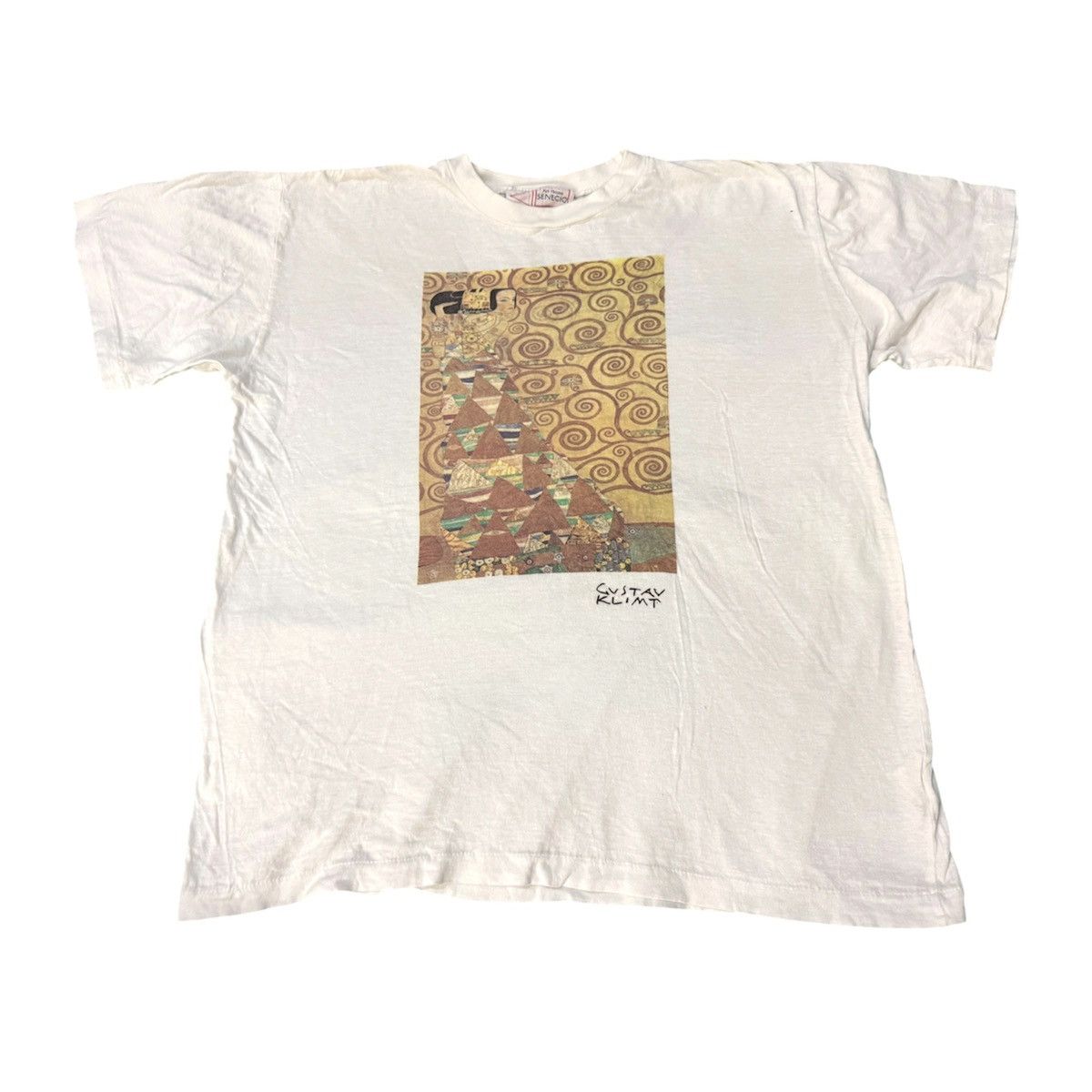 Vintage Vintage 90s Gustav Klimt T-Shirt Art Nouveau Size US M / EU 48-50 / 2 - 1 Thumbnail