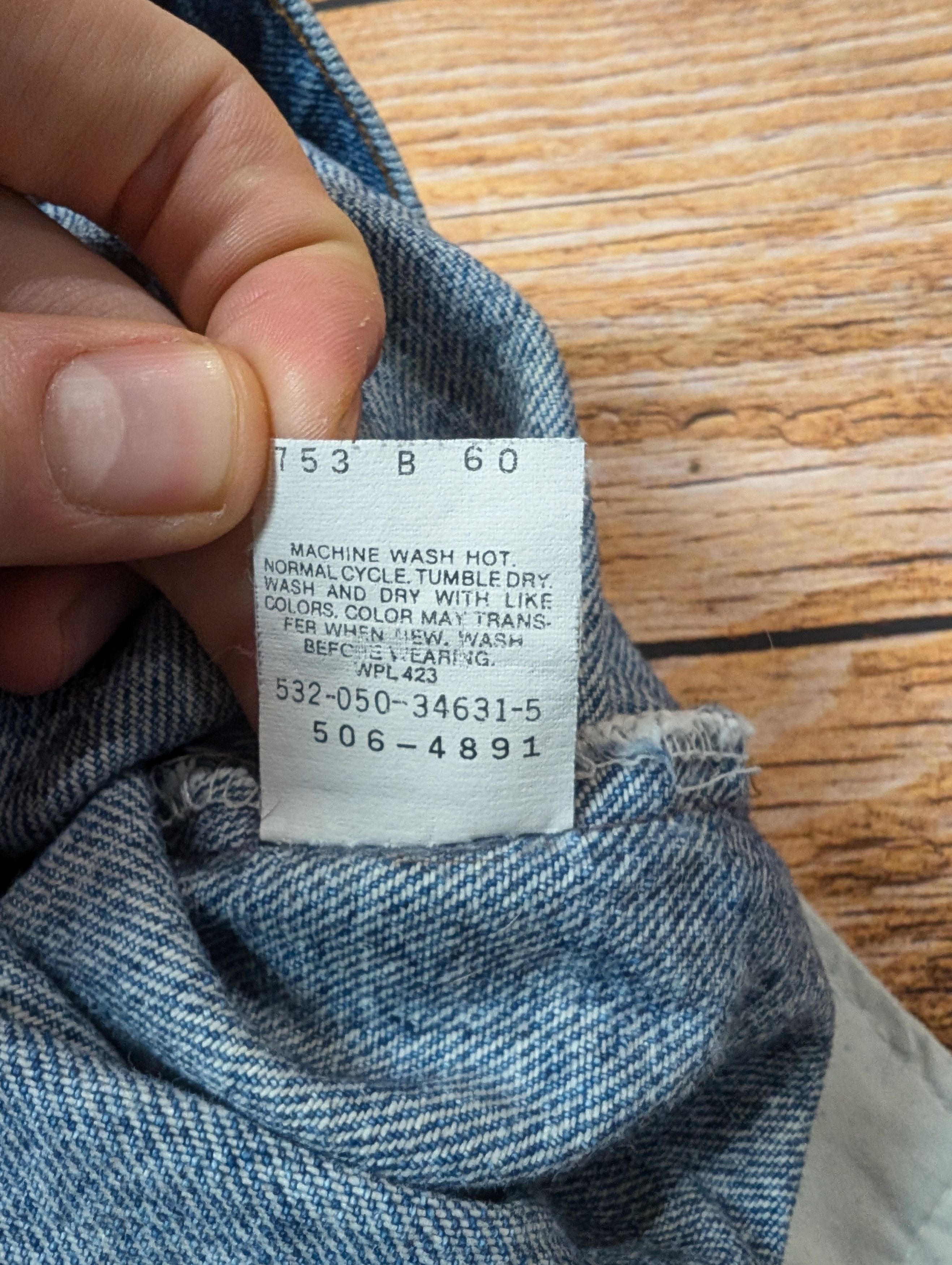 Levi's × Vintage Vintage Levi's Levis 506 w33 90s early Size US 33 - 9 Thumbnail