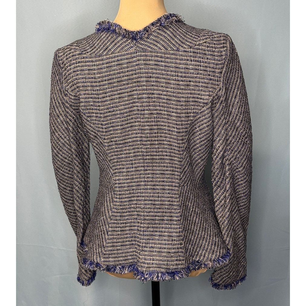 Theory THEYSKENS' THEORY Jossak Jacket Women’s Tweed Jacket | Sz 10 Size L / US 10 / IT 46 - 4 Thumbnail