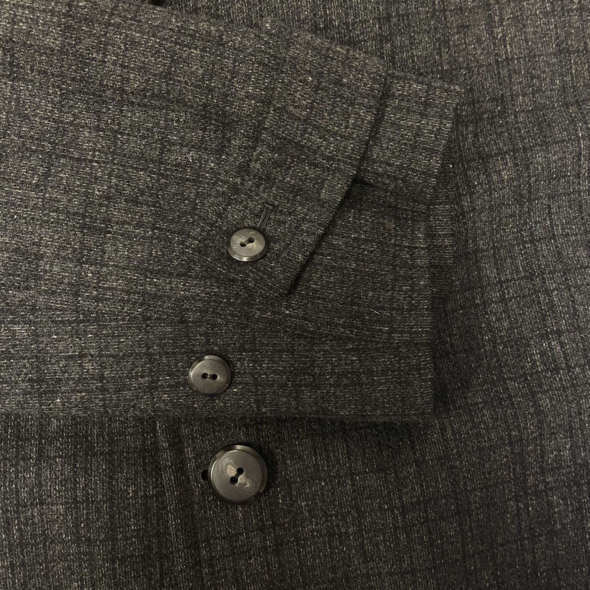 Other Vtg Royal Fashion Gray Black Top Plaid Trench Overcoat Size US XL / EU 56 / 4 - 3 Thumbnail