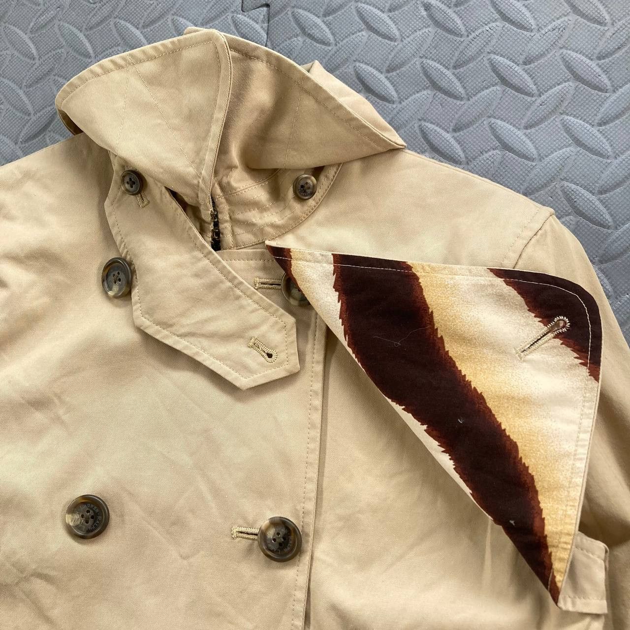 Lauren Ralph Lauren Double-Breasted Short Trench Coat Size S / US 4 / IT 40 - 9 Thumbnail