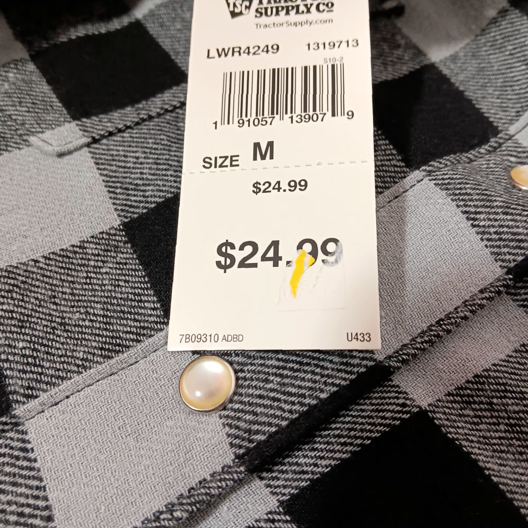 Wrangler VINTAGE Wrangler Flannel Shirt Women M Western Pearl Snap Plaid Cowgirl Ranch Rodeo Fall Winter Size M / US 6-8 / IT 42-44 - 7 Thumbnail
