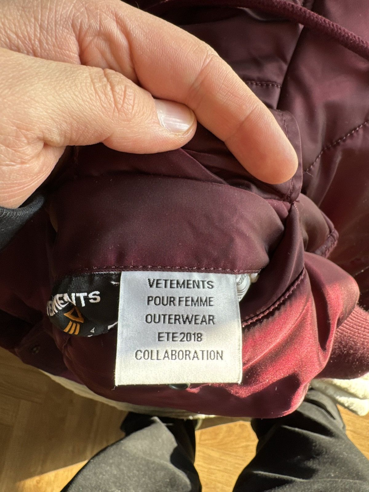 Alpha Industries × Vetements ‼️RARE‼️ VETEMENTS X ALPHA MA-1 BURGUNDY BOMBER JACKET HYPE Size US XS / EU 42 / 0 - 12 Thumbnail