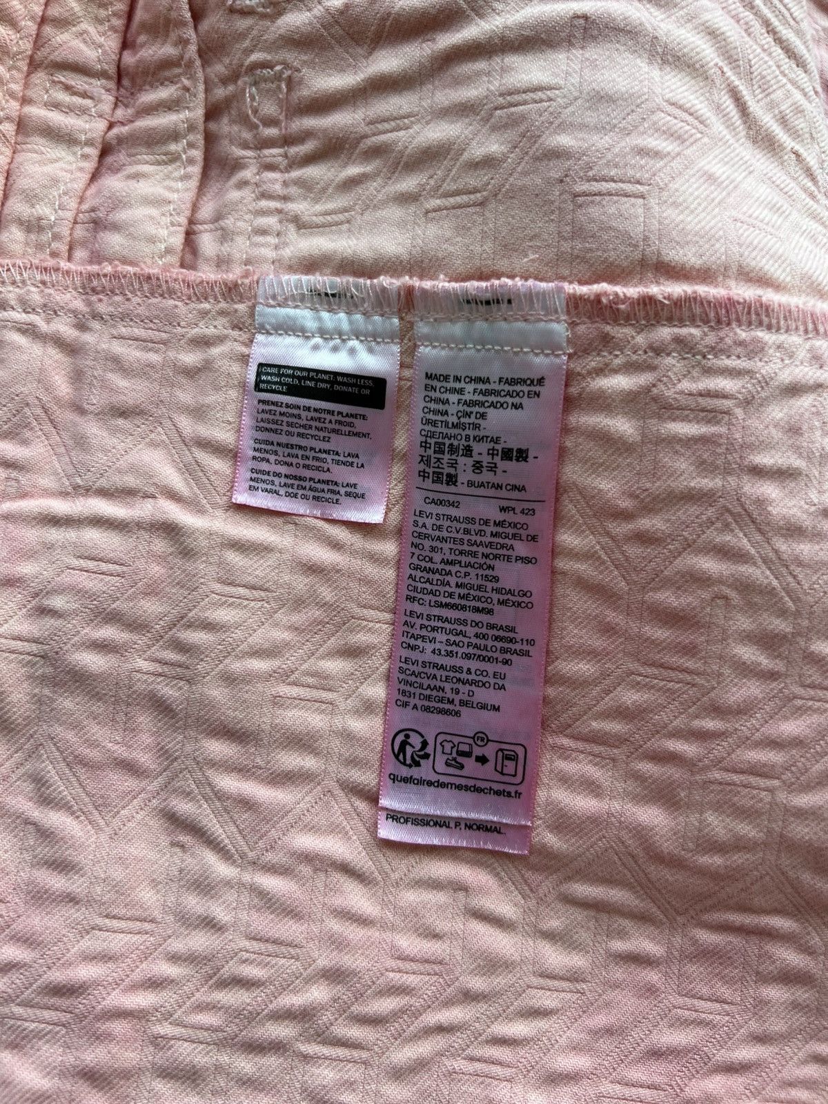 Levi's × Stussy Stussy x Levi’s Jacquard Type 2 Trucker Jacket Pink Medium Size US M / EU 48-50 / 2 - 15 Thumbnail
