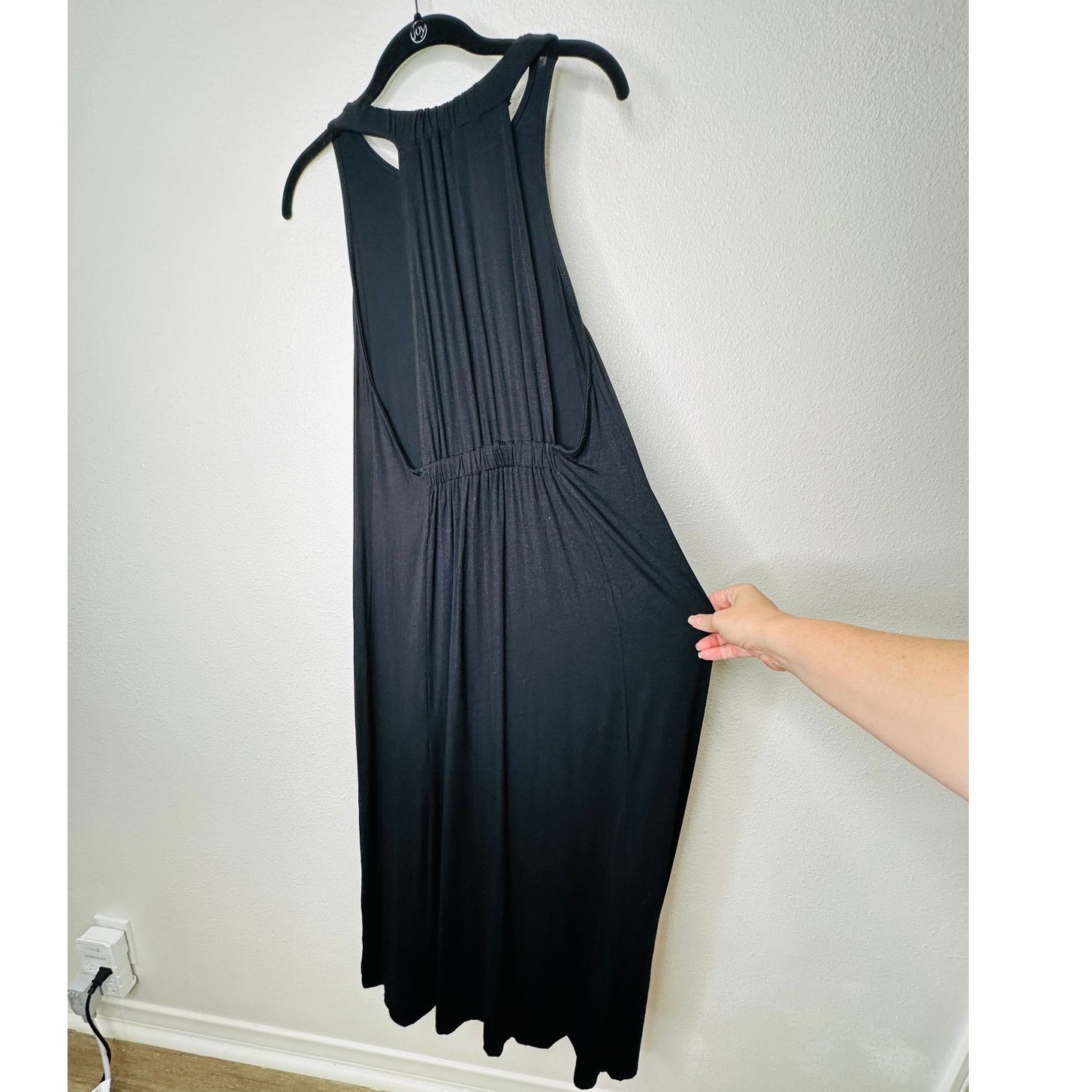 Other Black High Neck Plunging Sides Sleeveless Back Maxi Dress M Size M / US 6-8 / IT 42-44 - 5 Thumbnail