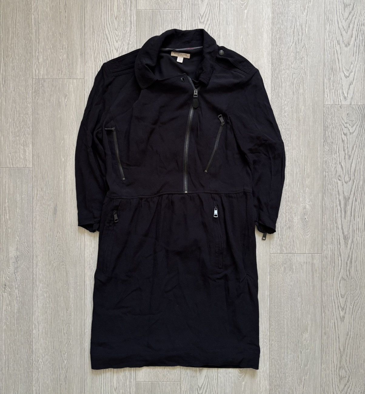 Burberry × Designer × Vintage Burberry Brit Zipped Dress Black Size M / US 6-8 / IT 42-44 - 1 Thumbnail