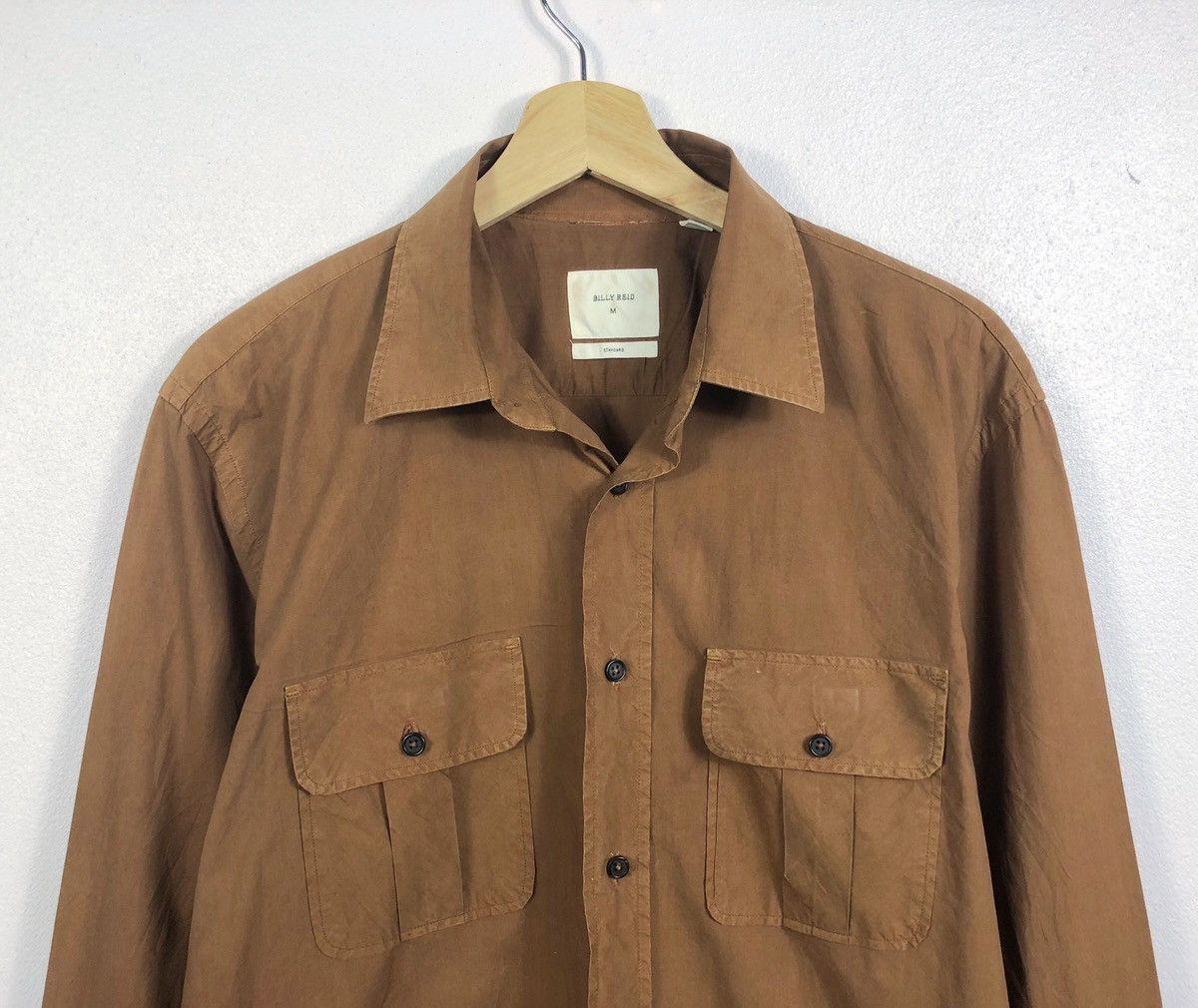 Billy Reid Rare Billy Reid Western Double Pockets Shirt Made in Italy Size US M / EU 48-50 / 2 - 2 Thumbnail